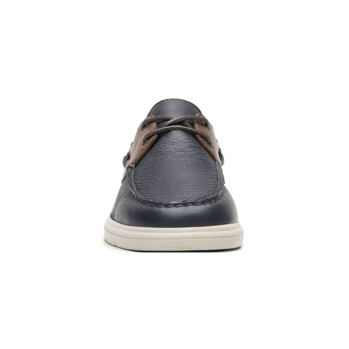 Mocas&iacute;n N&aacute;utico en Piel Flexi Azul para Hombre image number null