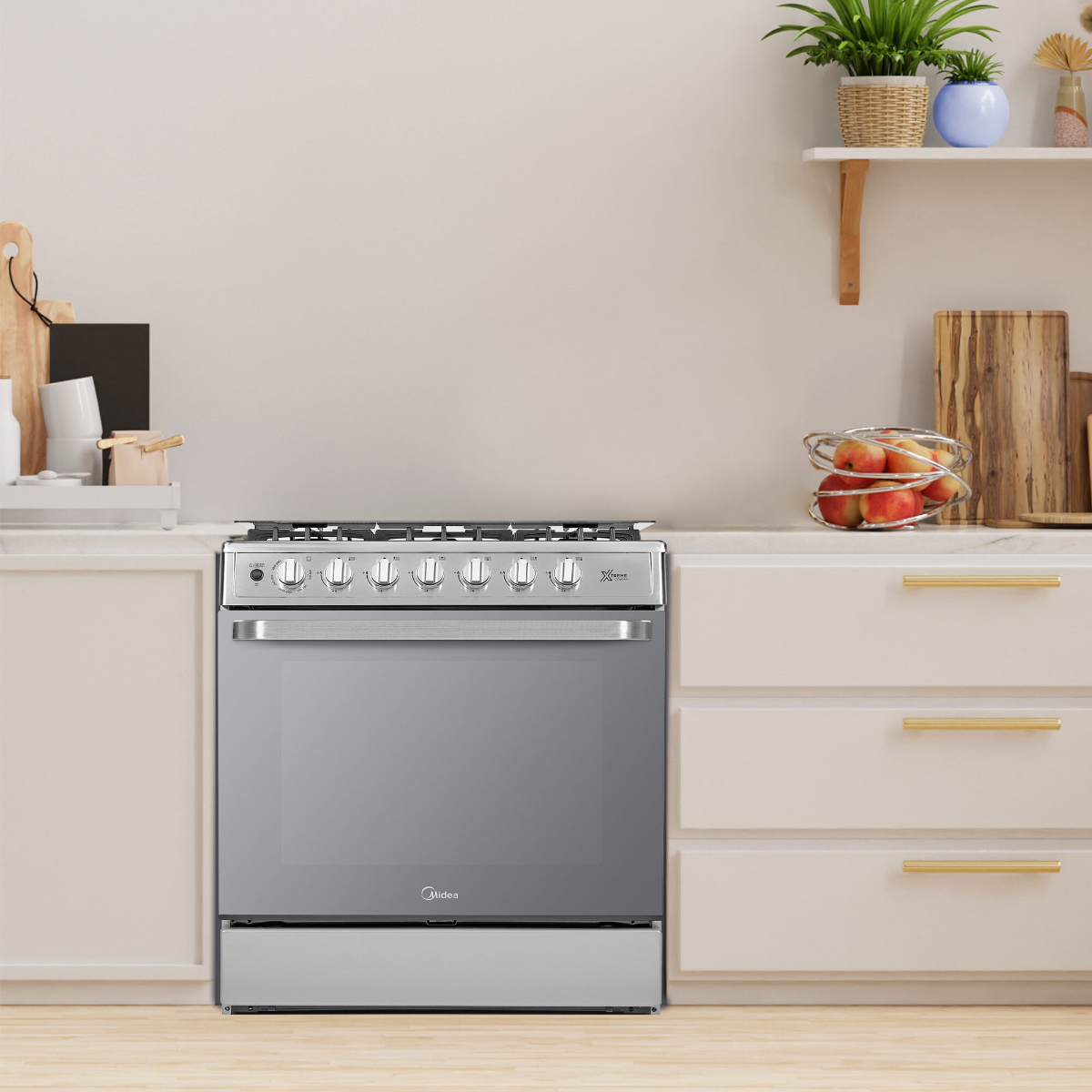 Estufa 30 Gris Con Air Fryer Midea image number null