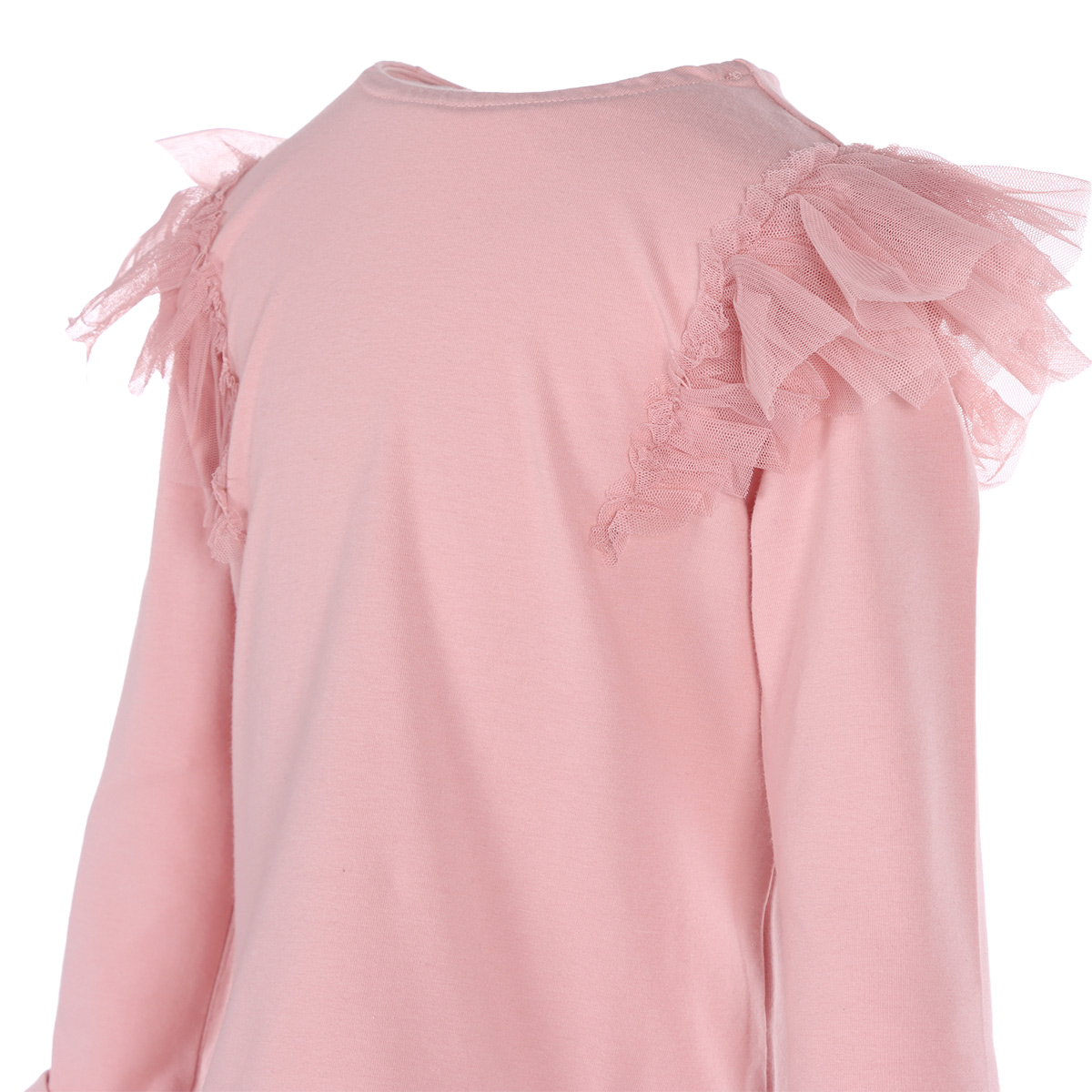 Playera con Tul Manga Larga  Bethaelizabetha para Beb&eacute; Ni&ntilde;a image number null