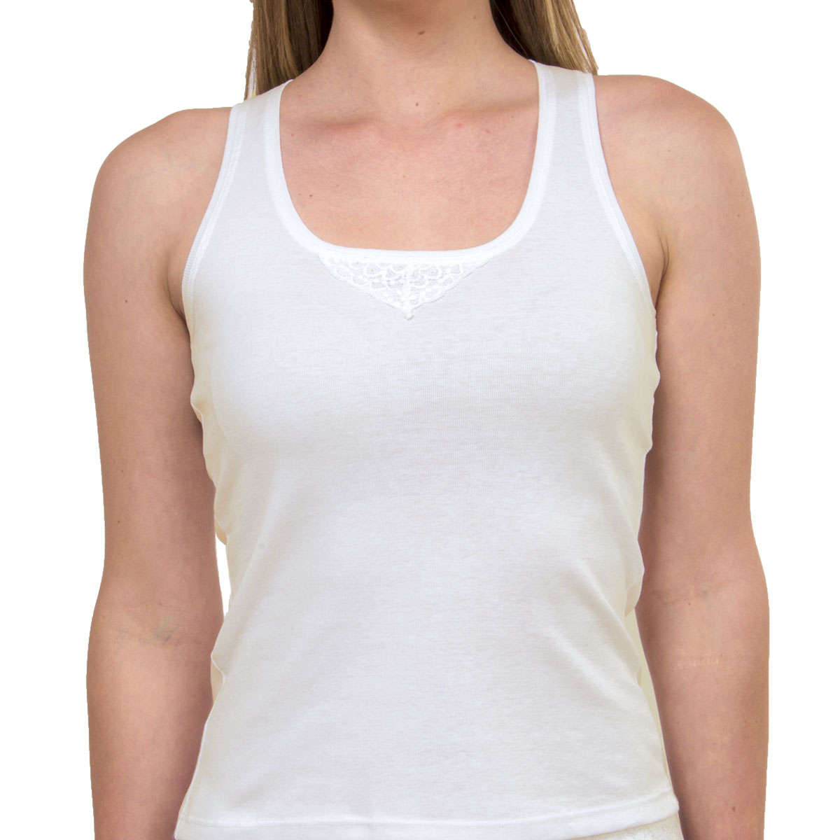 Camiseta Rib Sin Mangas Oscar Hackman para Mujer image number null