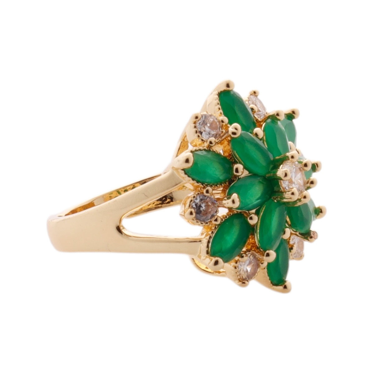 Anillo Flor Verde C2C image number null