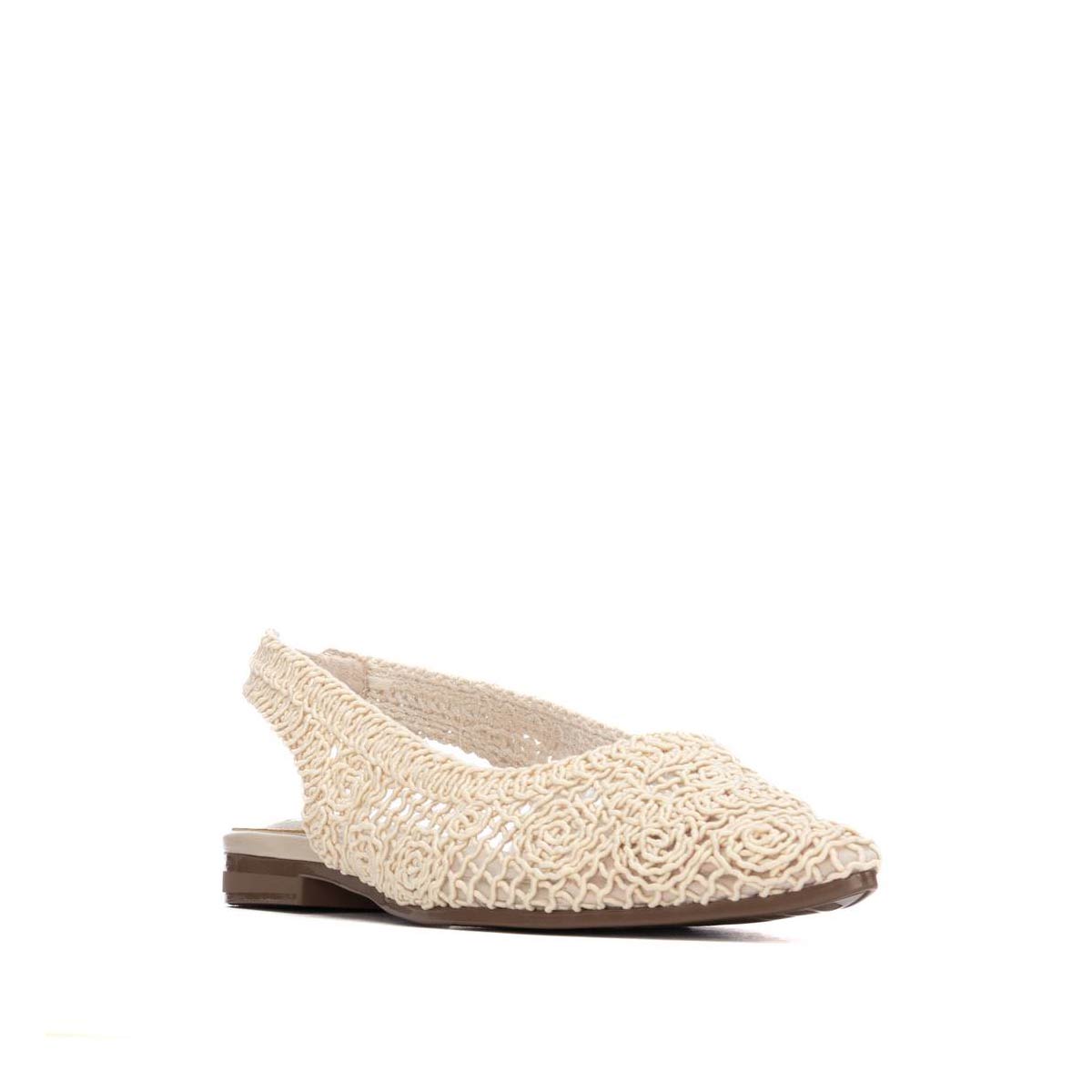 Balerina Puntal de Encaje Puntal Xti Beige para Mujer image number null