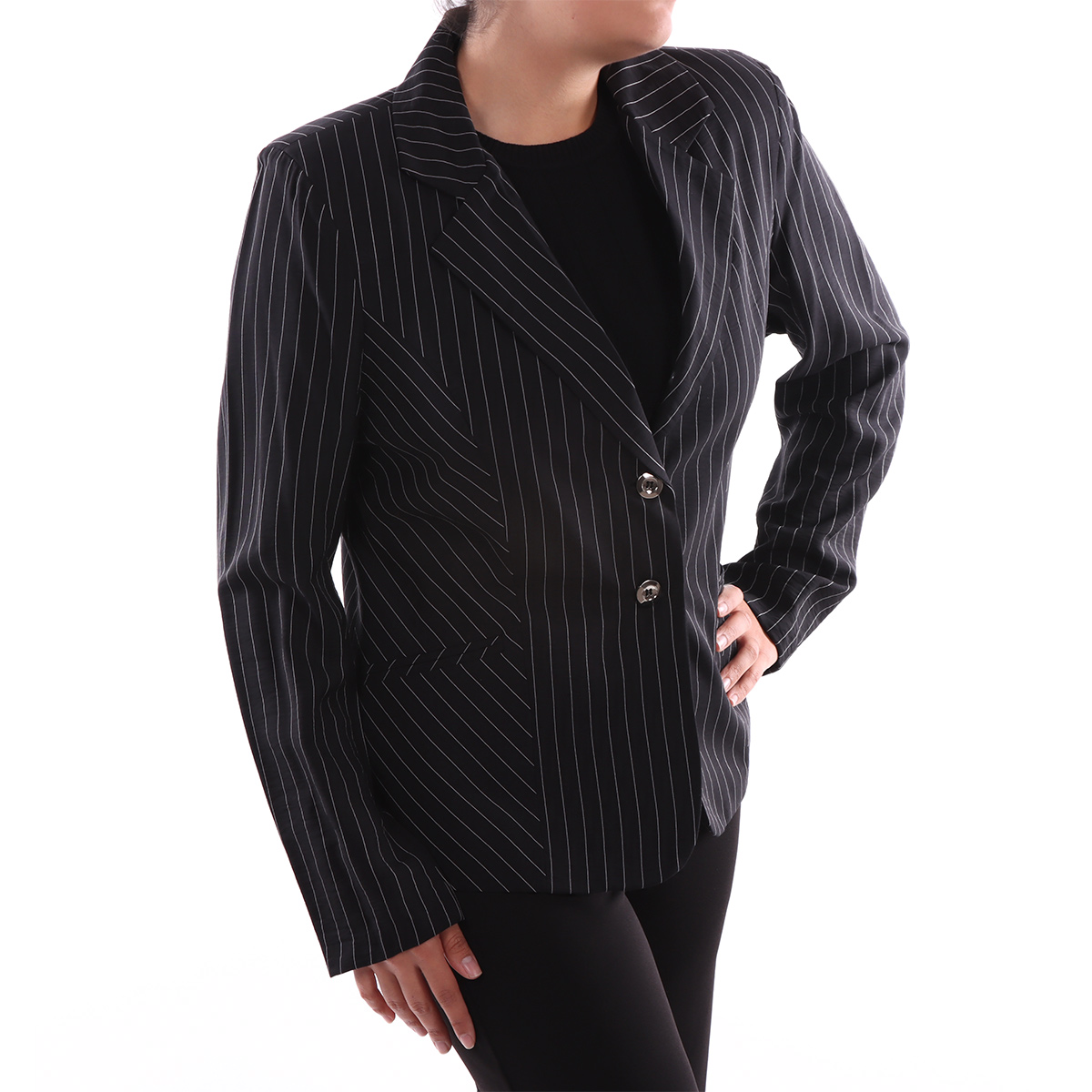 Saco Rayas Diplom&aacute;ticas Cuello V Ann Miller para Mujer image number null