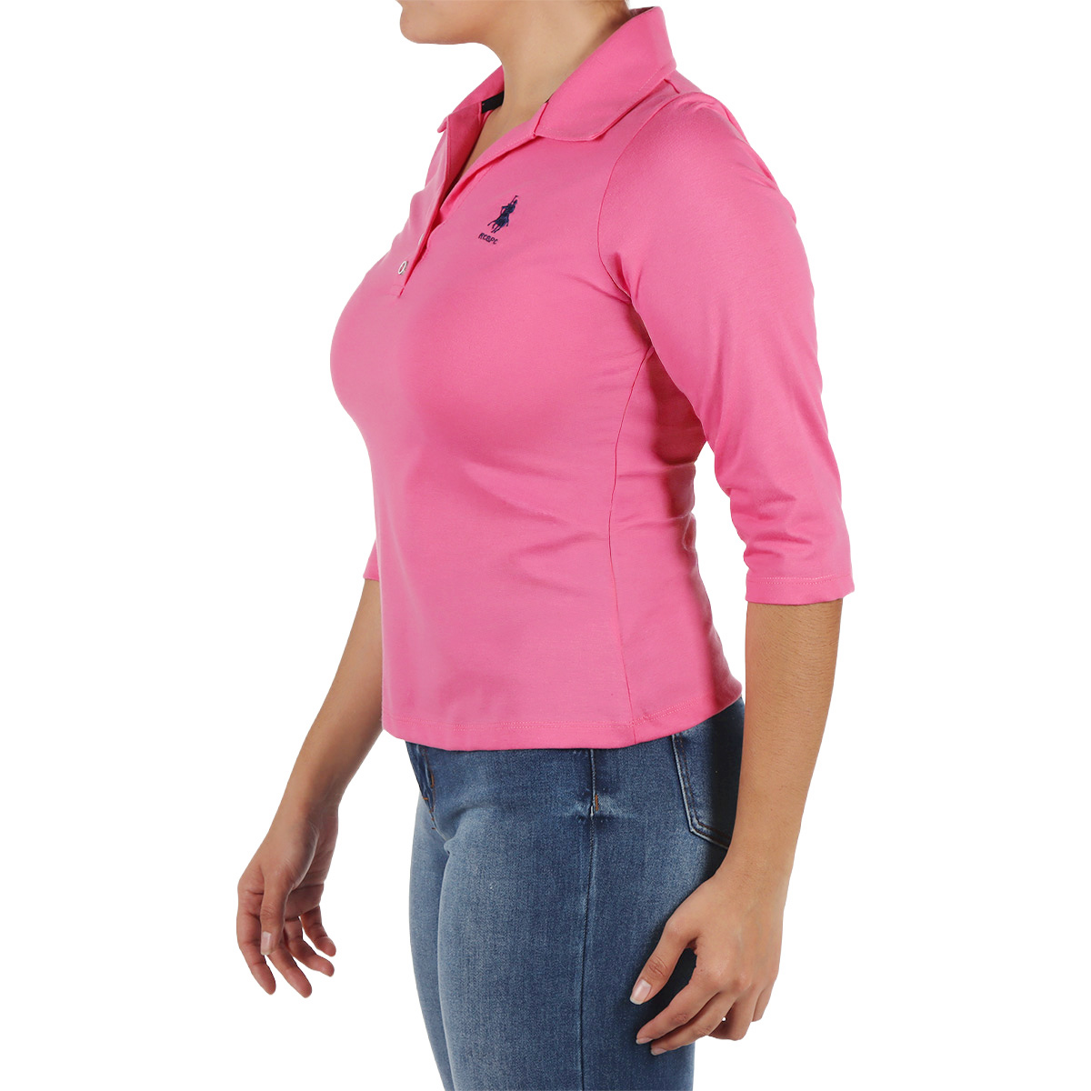 Playera Tipo Polo Manga 3/4 Royal Polo Club Mujer image number null
