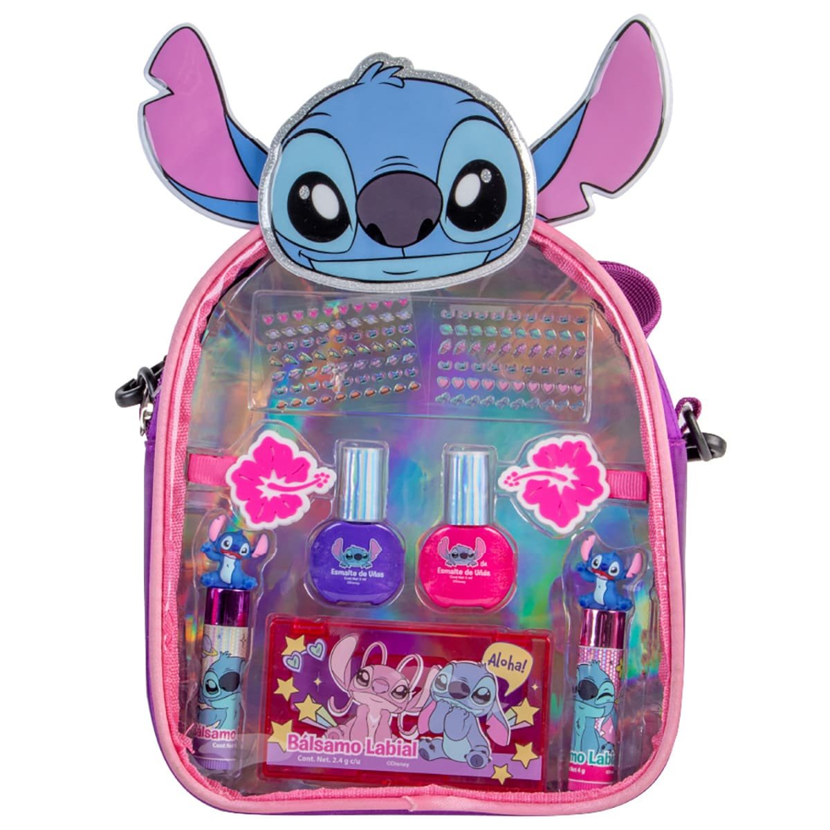 Set Mochila Cosm&eacute;ticos Stitch Disney para Ni&ntilde;a image number null