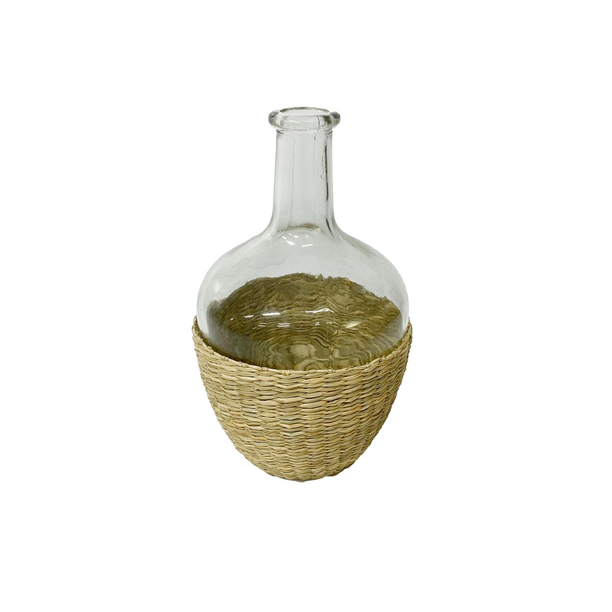 Florero Decorativo Vidrio Y Hierba Marina Home Nature image number null