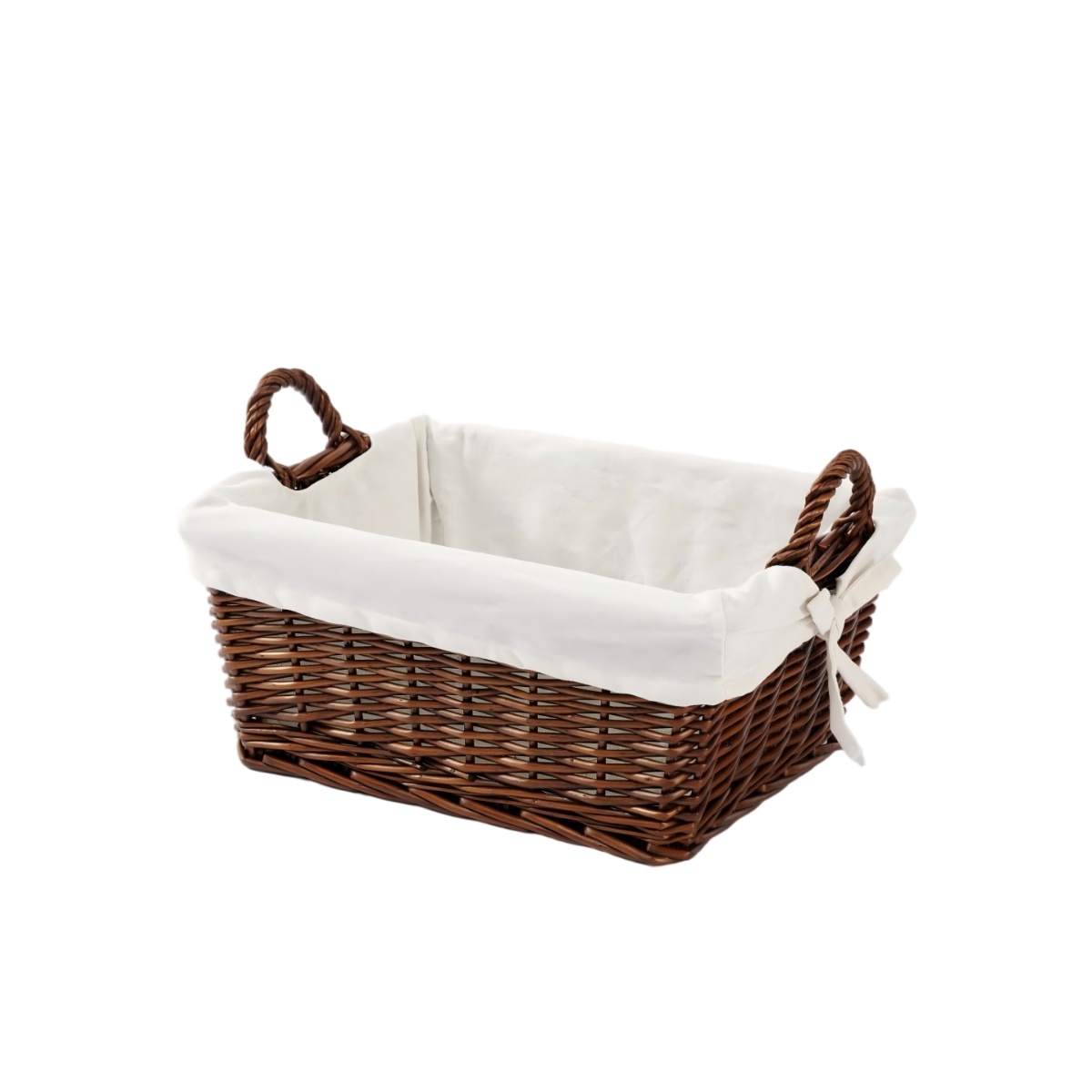 Canasta Decorativa Con Asas Tejido De Sauce Home Nature image number null