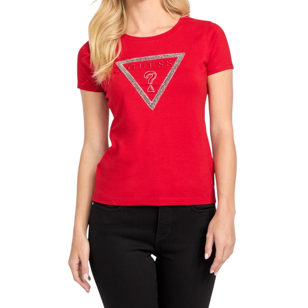 Playera Manga Corta Guess Factory Para Mujer image number null