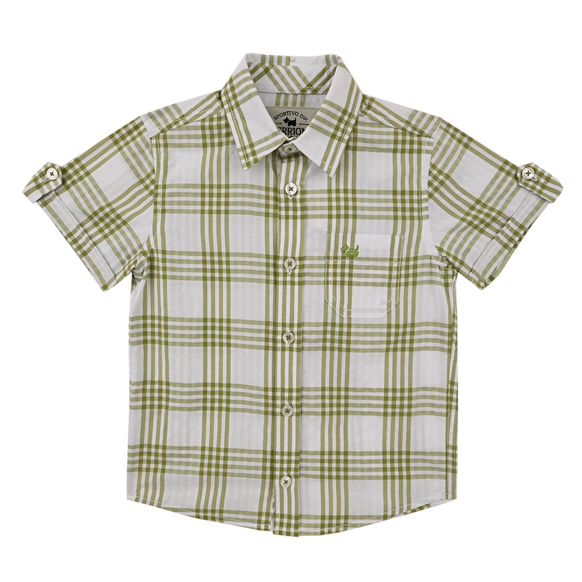 Camisa Cuadros Amun Ferrioni Manga Corta para Beb&eacute; Ni&ntilde;o image number null