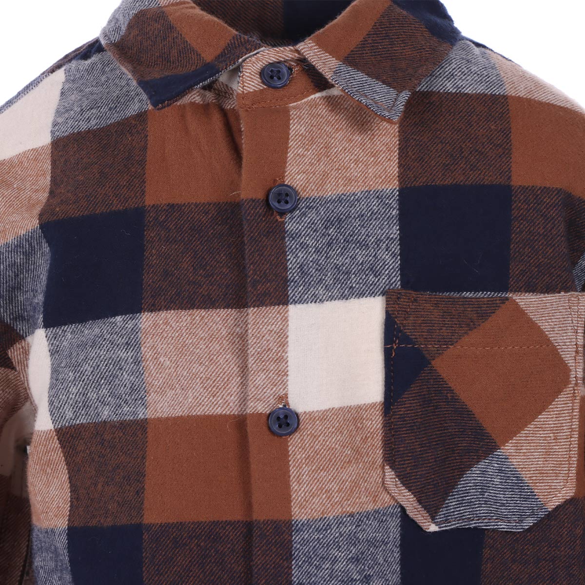 Camisa Franela Dise&ntilde;o Cuadros Jeanious Toddler para Ni&ntilde;o image number null