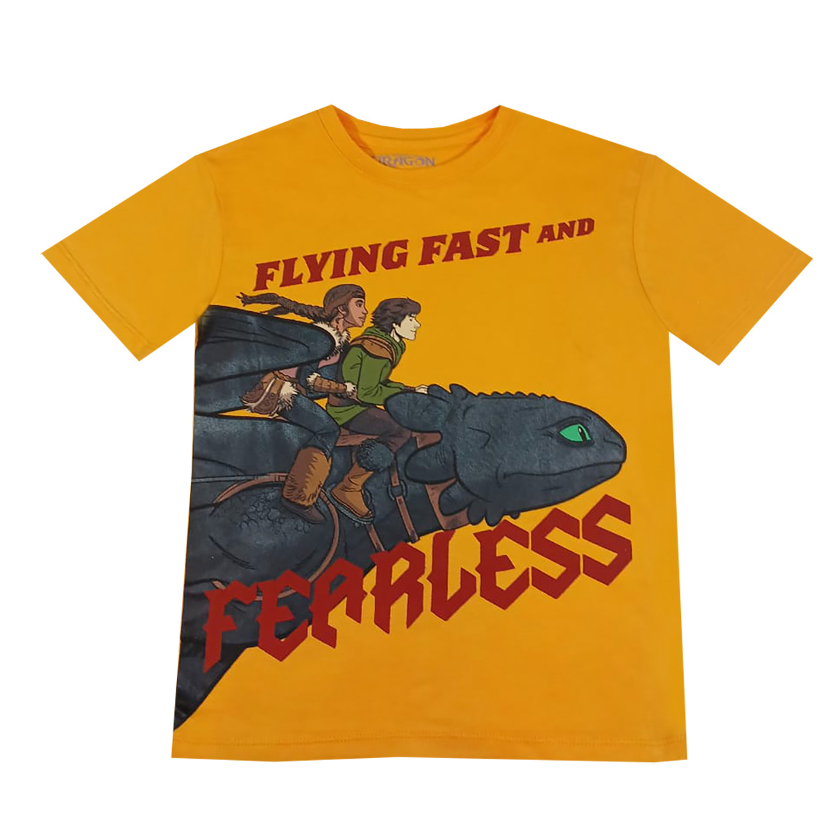 Playera con Dise&ntilde;o C&oacute;mo Entrenar A Tu Drag&oacute;n Manga Corta para Ni&ntilde;o image number null