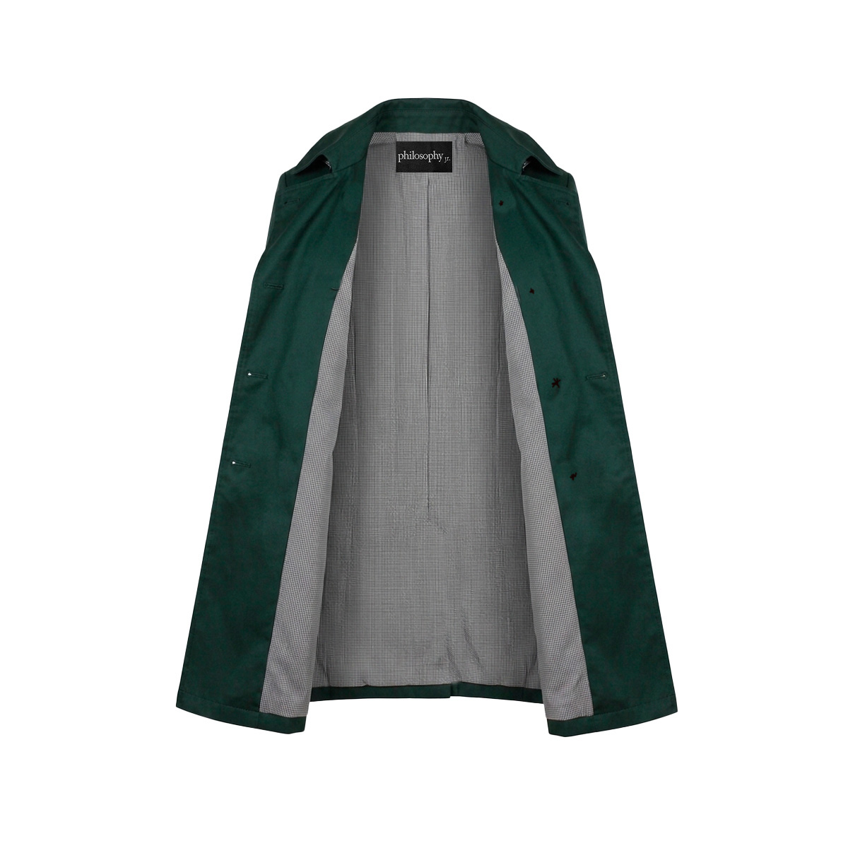 Gabardina Con Capucha Philosophy Para  Mujer Junior image number null