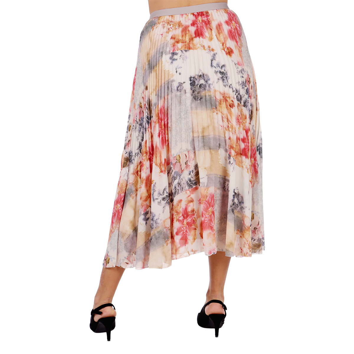 Falda Larga Plisada Black Tape Mujer image number null