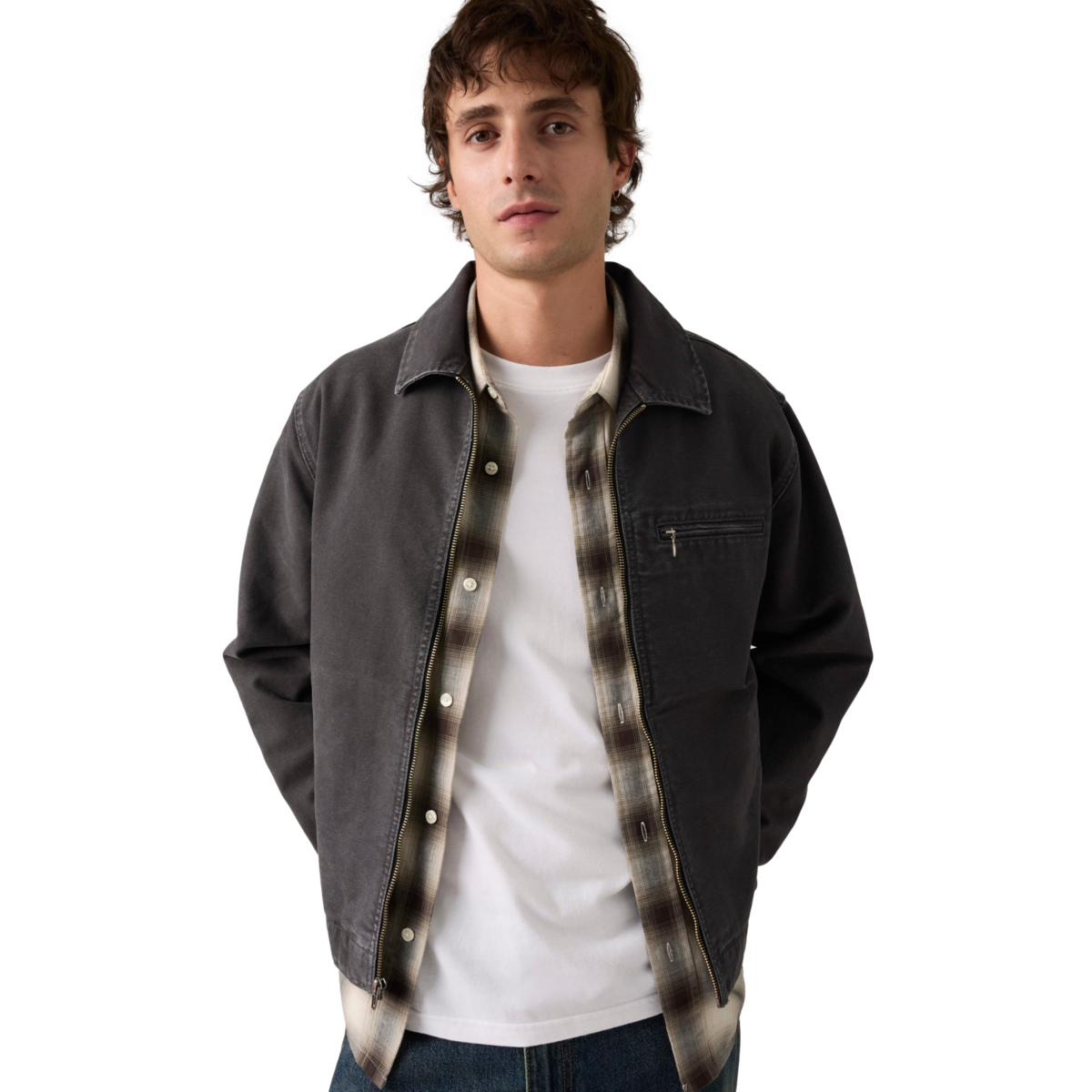 Levi&rsquo;s&reg; Chamarra Crop Cristobal Garage Relaxed Fit para Hombre image number null