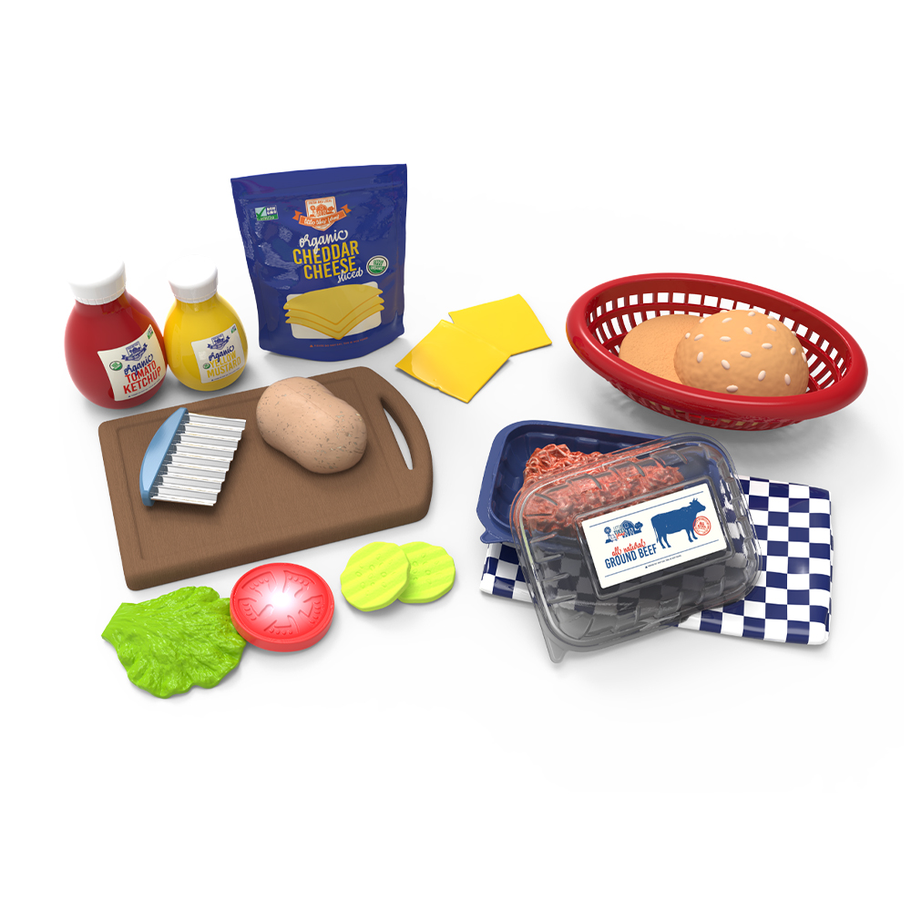 Set De Juego Creative Chefs Cheeseburger And Fries Mgae image number null