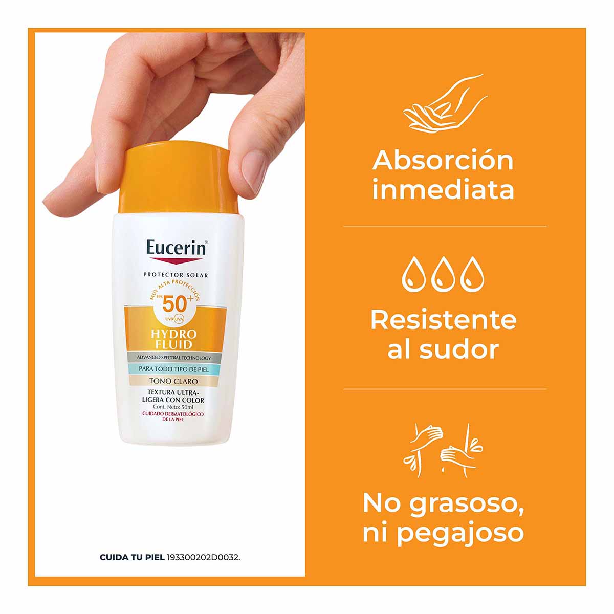 Eucerin Sun Hydrofluid Tono Claro FPS50+ image number null
