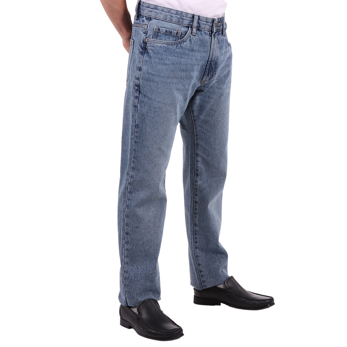 Jeans Regular Fit Deslavado Casual OVS para Hombre image number null