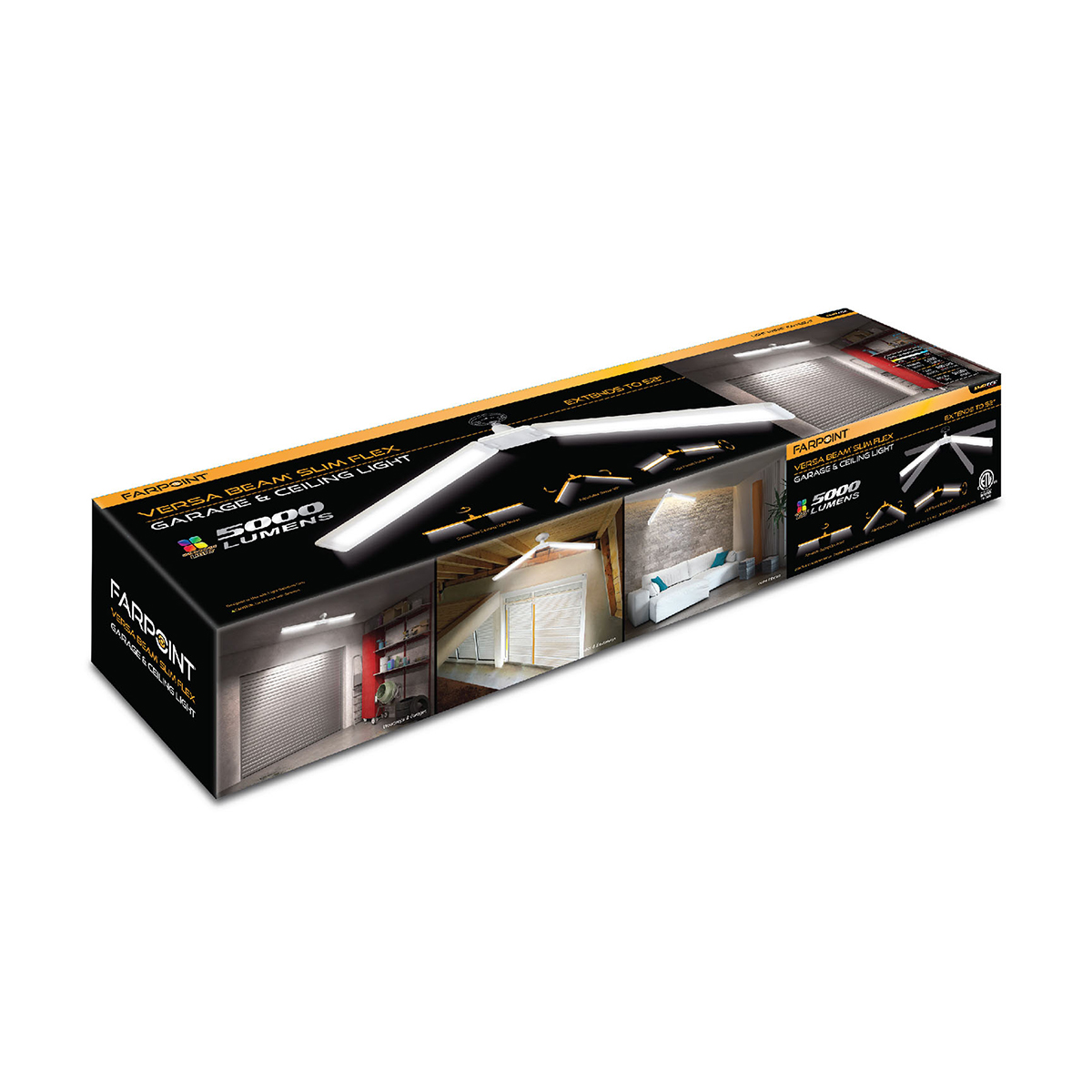 Lampara de luz Plegable de techo 5000 lm/50 W FARPOINT image number null