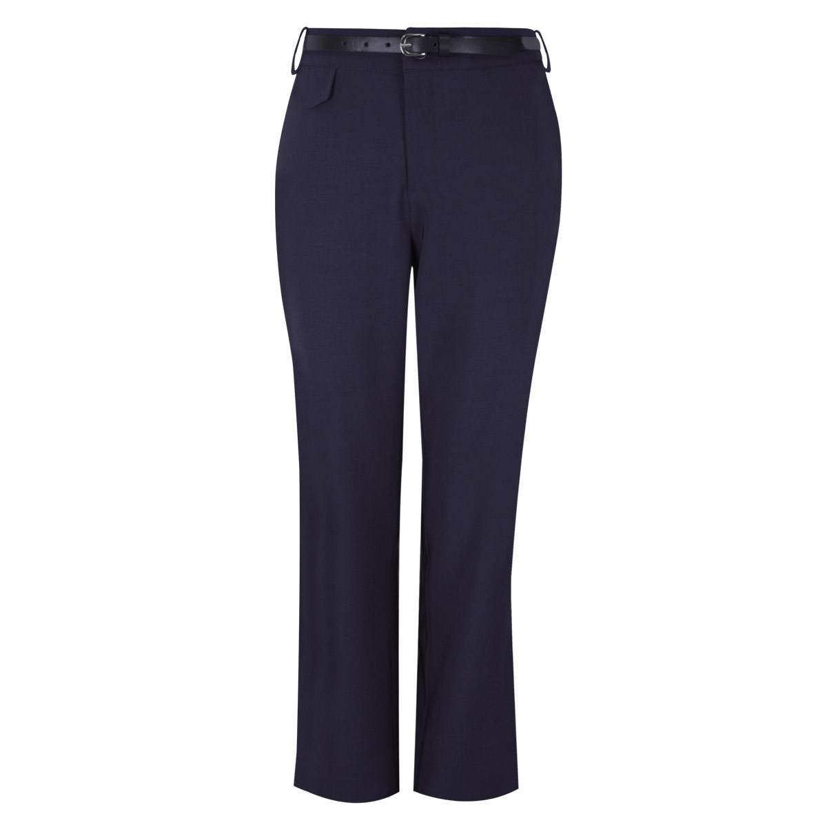Pantal&oacute;n Recto Con Cintur&oacute;n Para Just By Basel Para Mujer Petite image number null