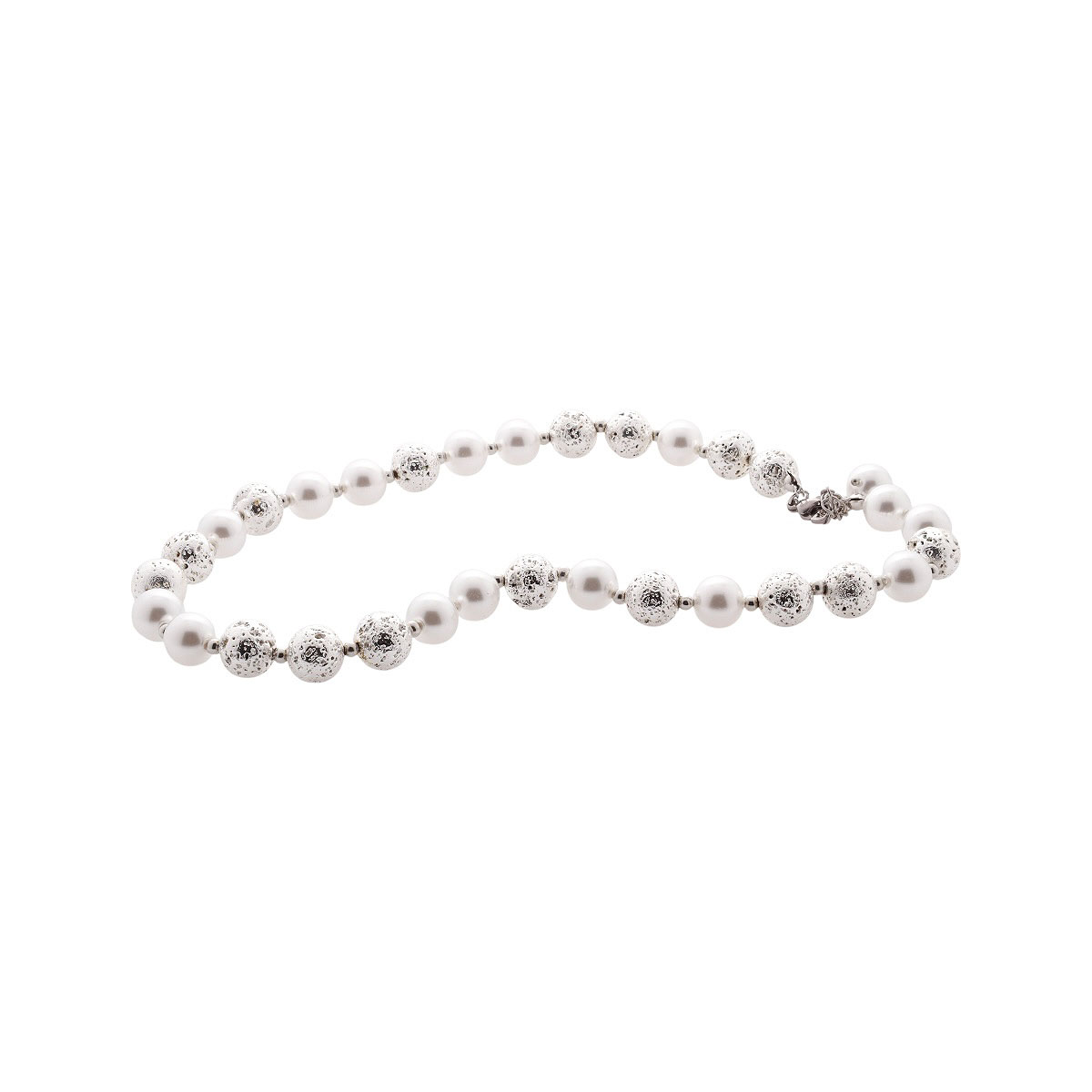 Collar 3 Perlas Plateadas Lulu image number null