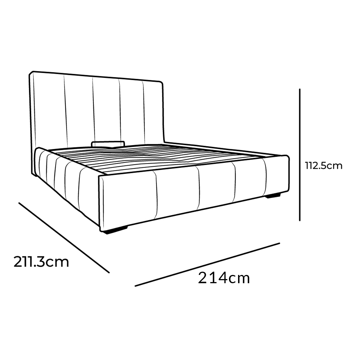 Cama Smoke King Size Gris PUFFLAND image number null
