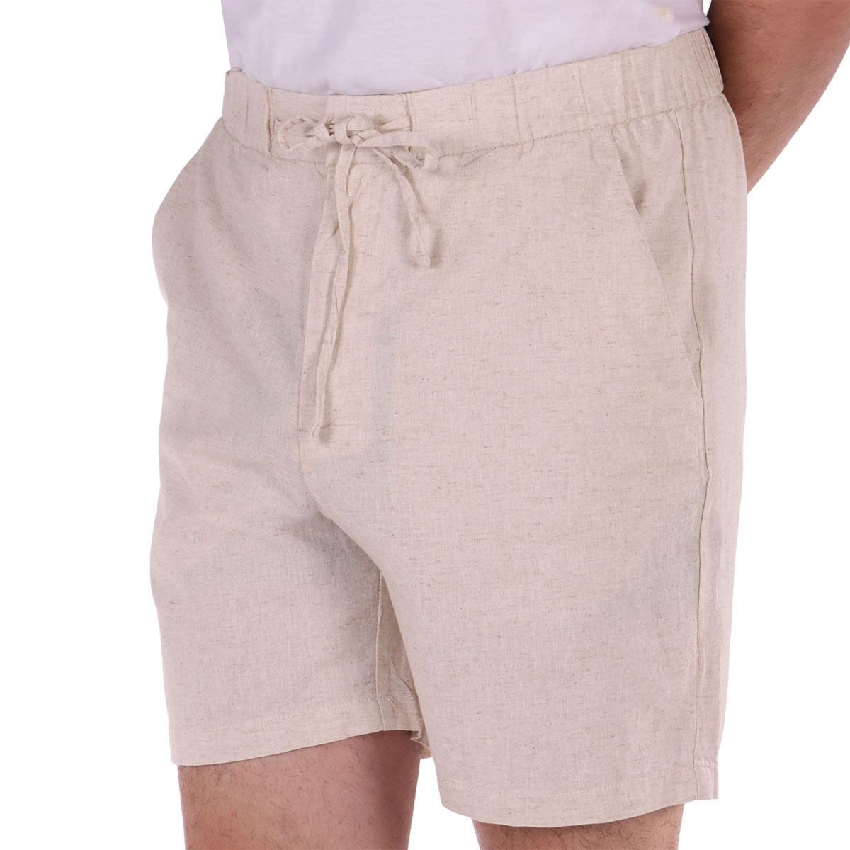 Bermuda Lino Cintura El&aacute;stica Fukka para Hombre image number null