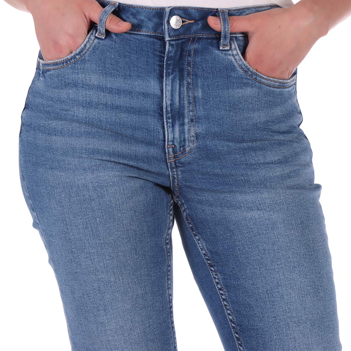 Jeans Skinny Fit Ajuste Ce&ntilde;ido OVS para Mujer image number null