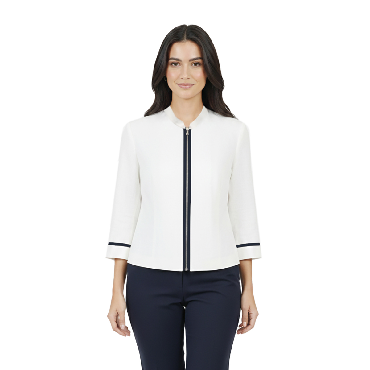 Conjunto de Liso 3 Piezas de Saco Top y Pantal&oacute;n Diva para Mujer image number null