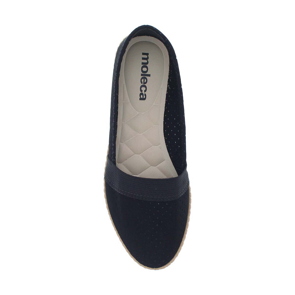 Alpargata Lisa  Para Mujer, Color Negro Moleca image number null
