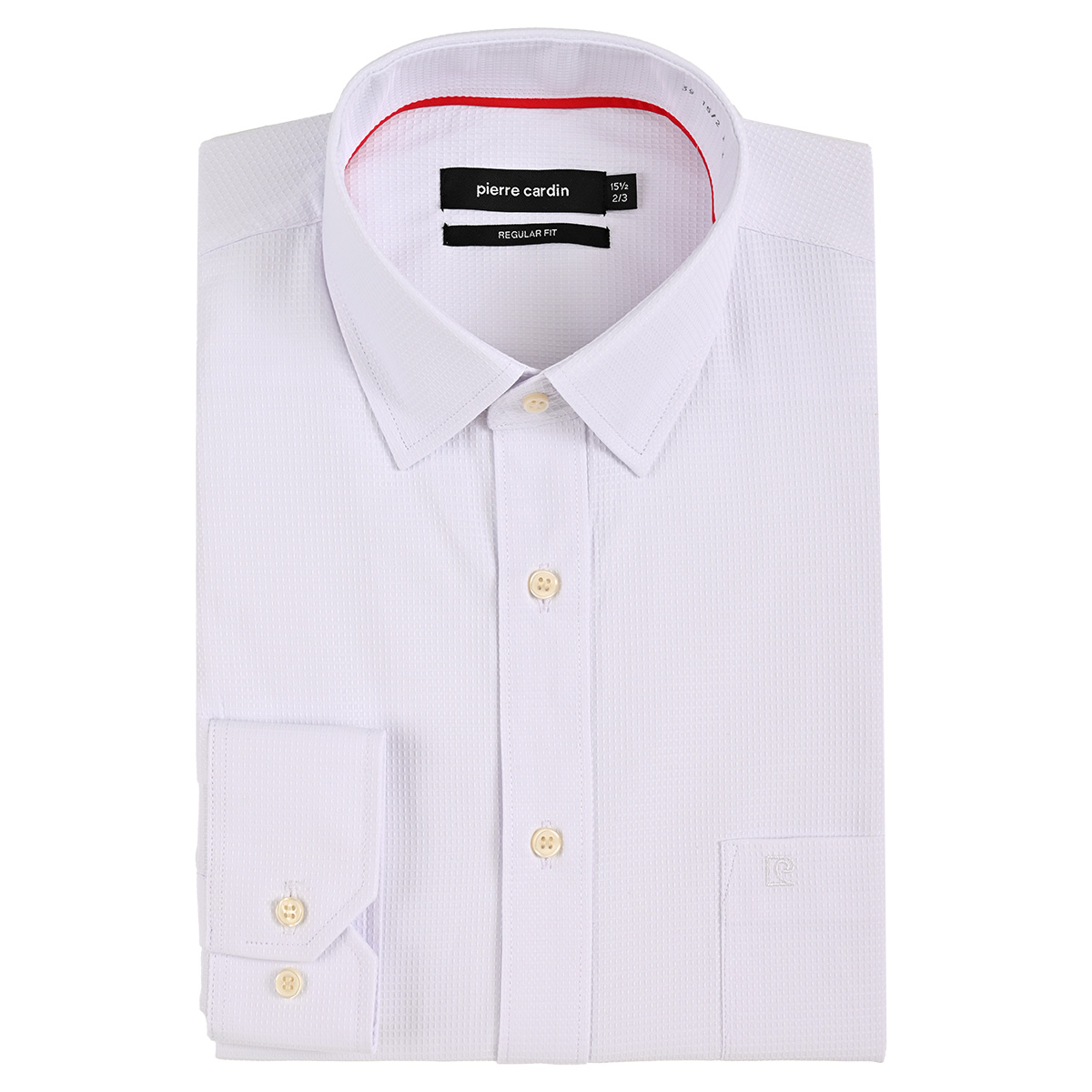 Camisa de Vestir Regular Fit Blanca Pierre Cardin Manga Larga para Hombre image number null