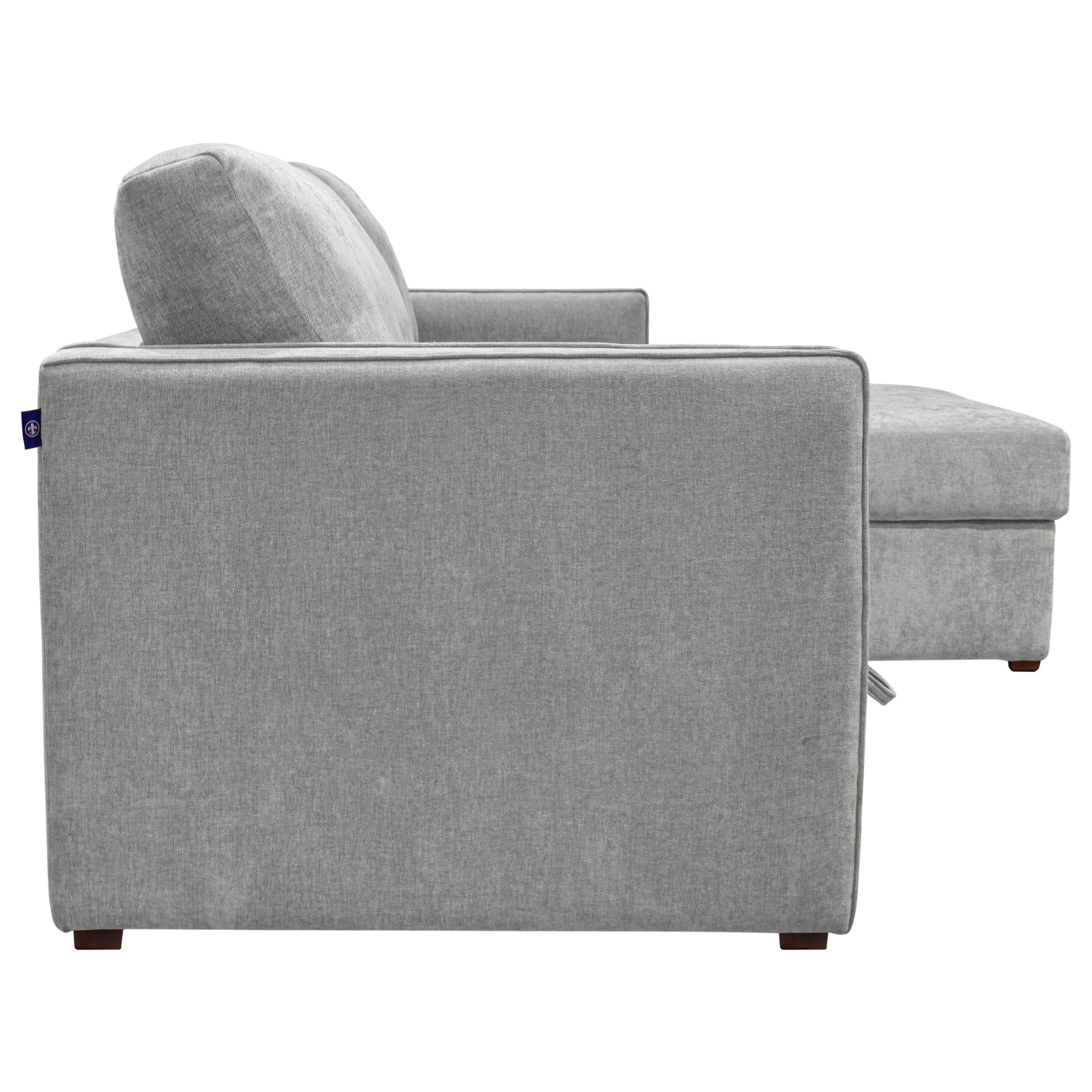 Sof&aacute; Cama Derecho Walnut T Gris Muebles Liz image number null