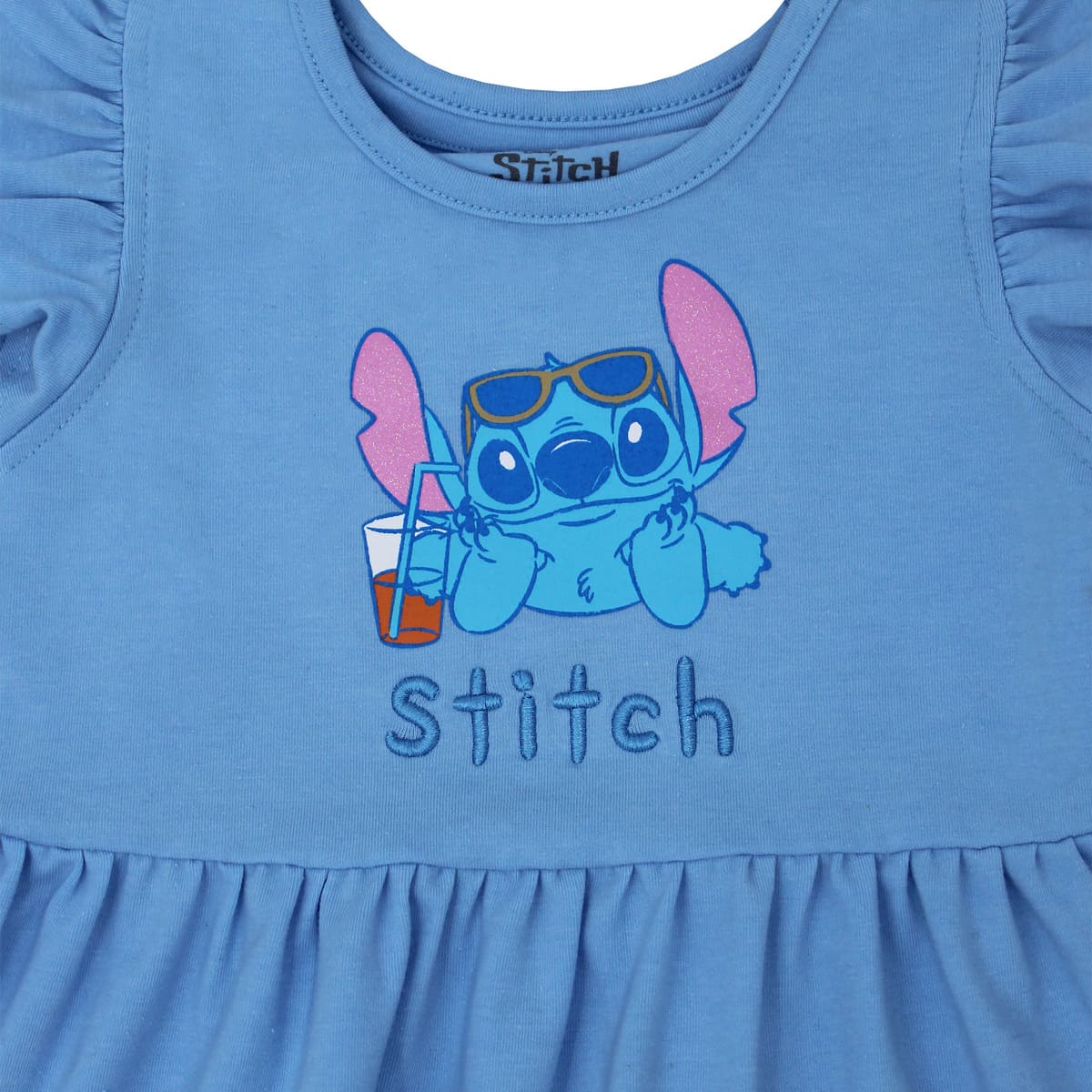 Vestido Manga Corta Stitch para Ni&ntilde;a image number null