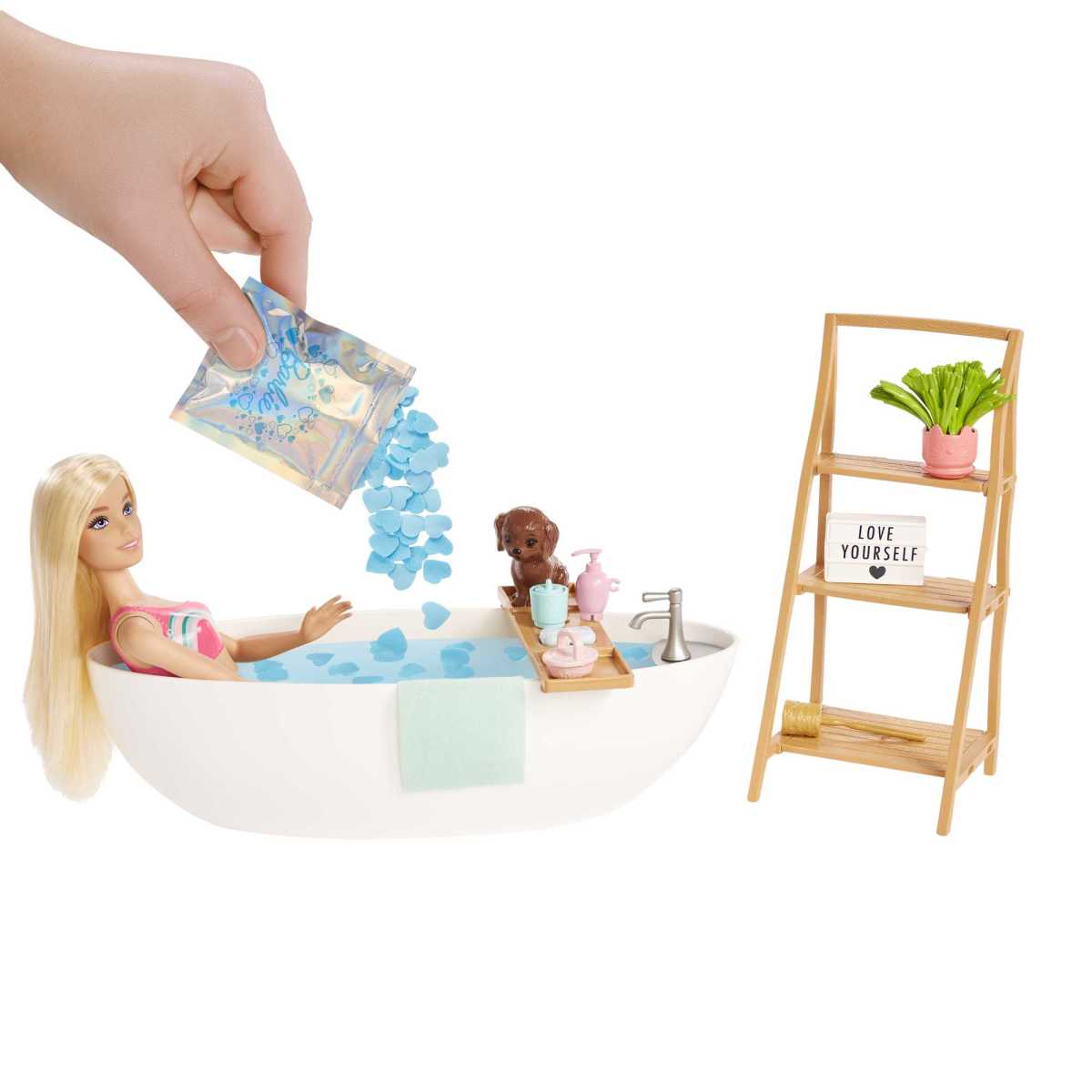 Barbie Fashion & Beauty Set De Juego Ba&ntilde;o De Burbujas image number null