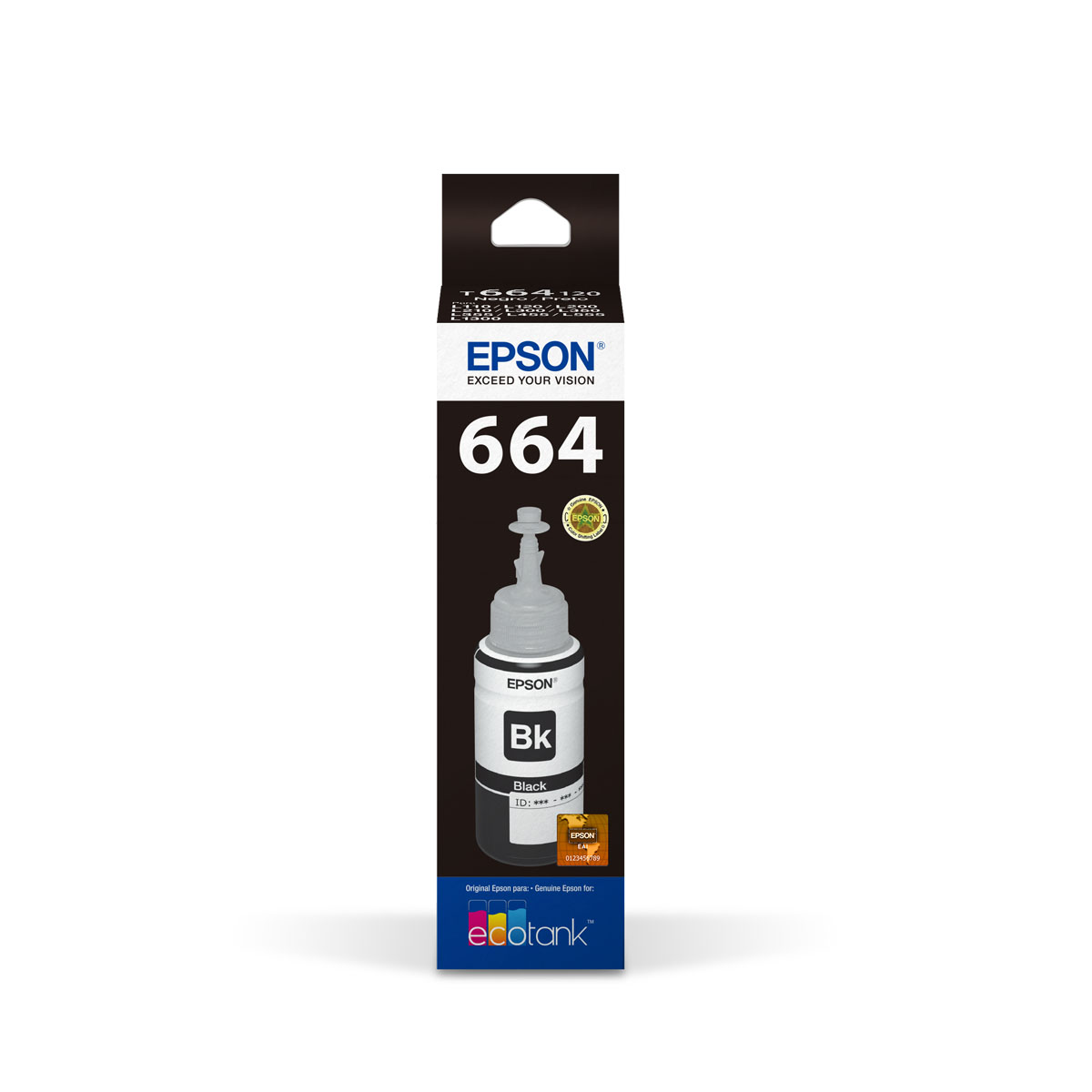 Botella De Tinta Negra T66 Epson image number null