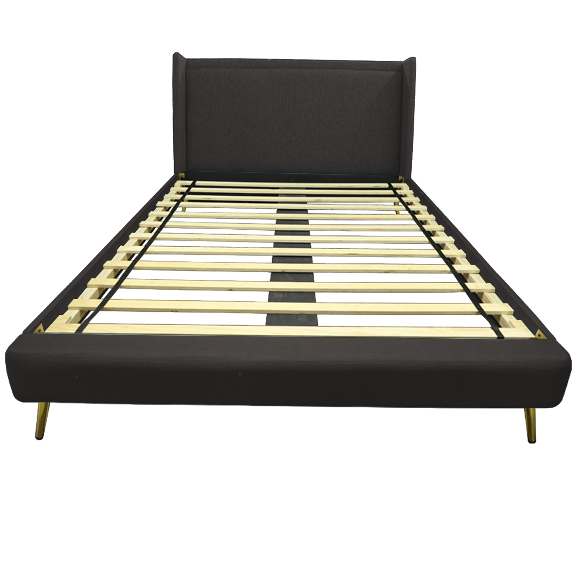 Cama Tonatiuh con Bordes Queen Caf&eacute; PUFFLAND image number null