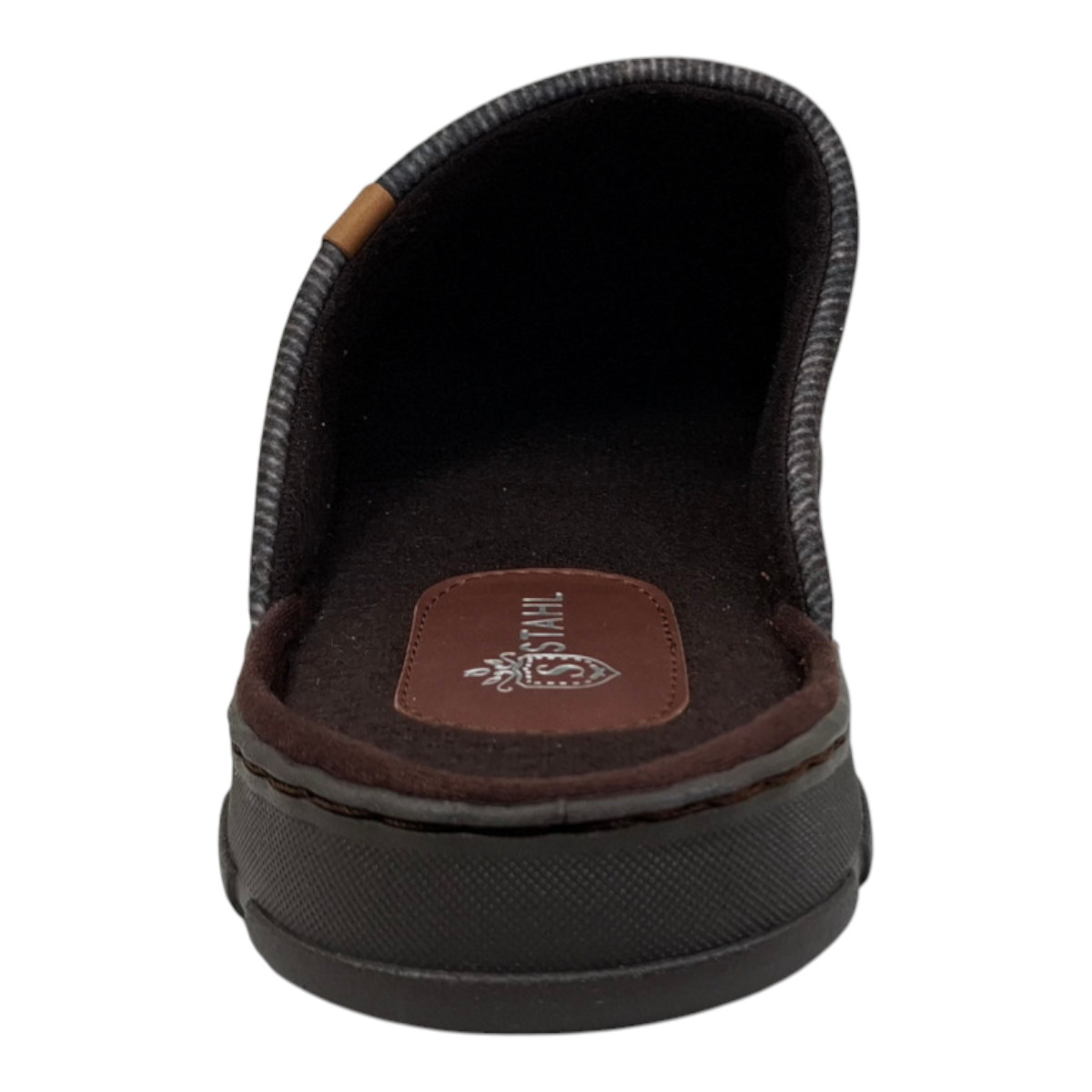Pantufla Textura Stahl Caf&eacute; para Hombre image number null