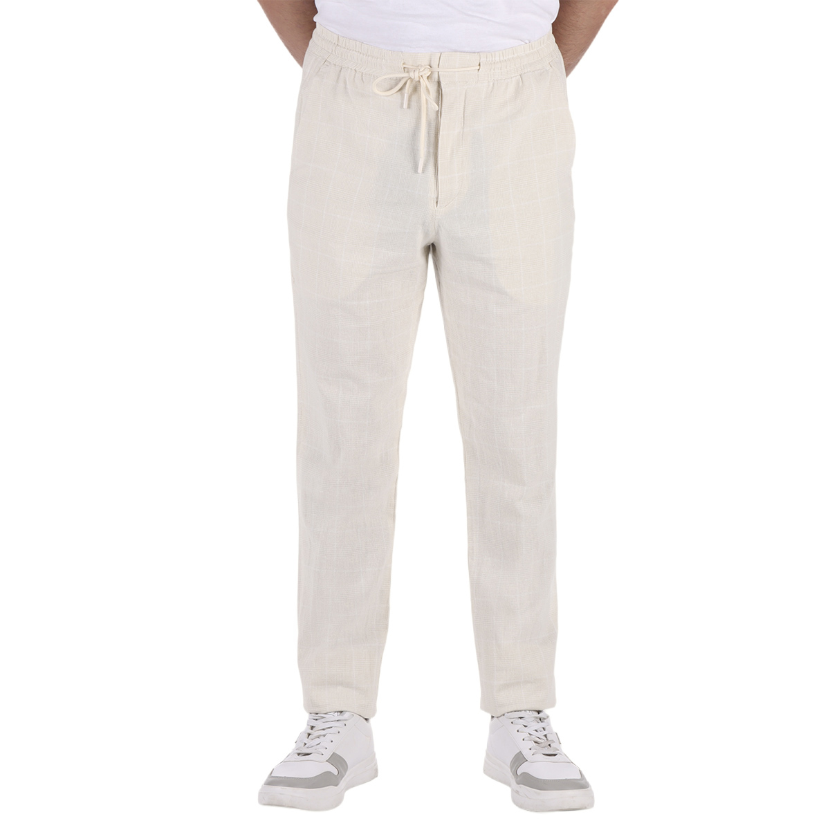 Pantal&oacute;n Cuadros Jareta Casual Bruno Magnani para Hombre image number null