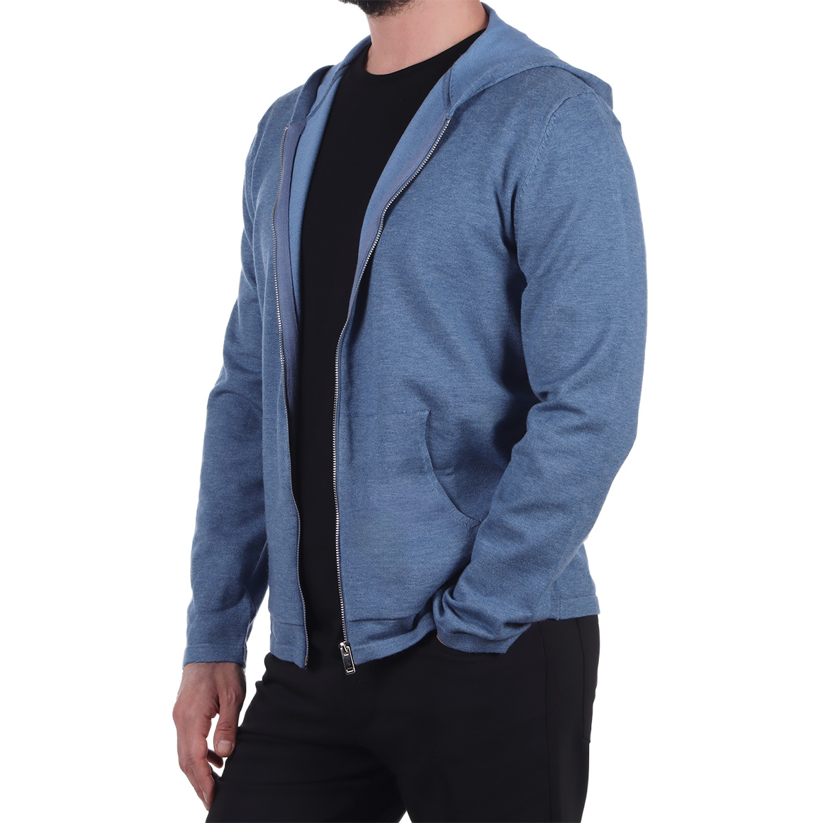 Sudadera Abierta con Capucha Bruno Magnani para Hombre image number null