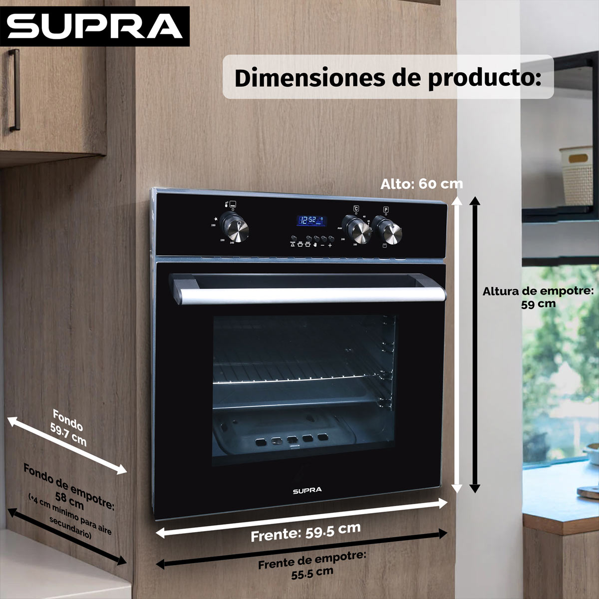 Horno Empotrable 60 cm Supra image number null
