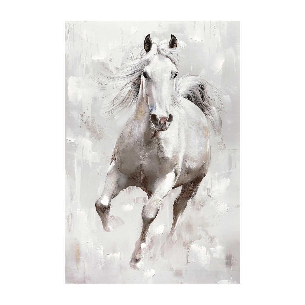 Cuadro White Horse Vintage Home image number null