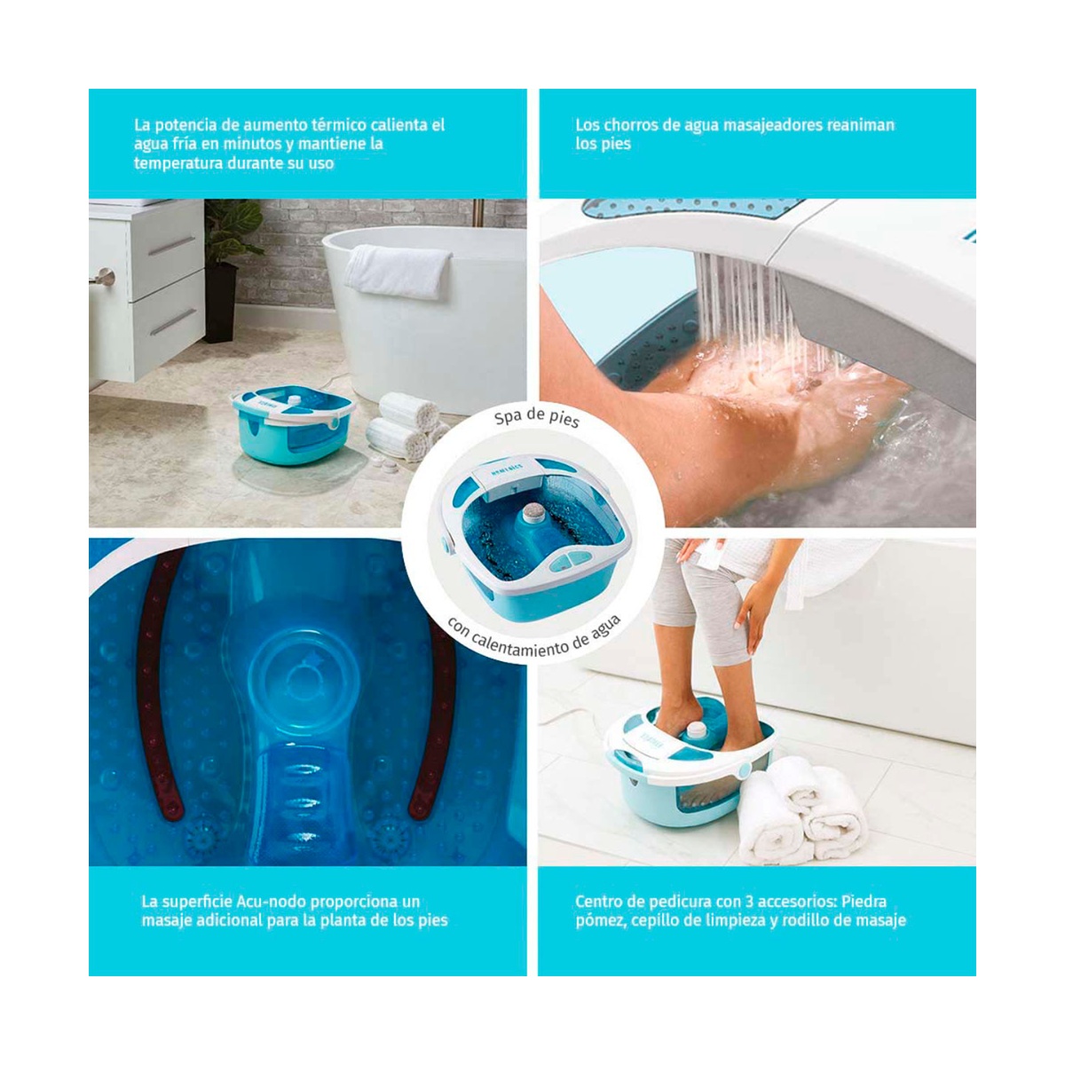 Tina Spa De Pies Chorros Homedics image number null