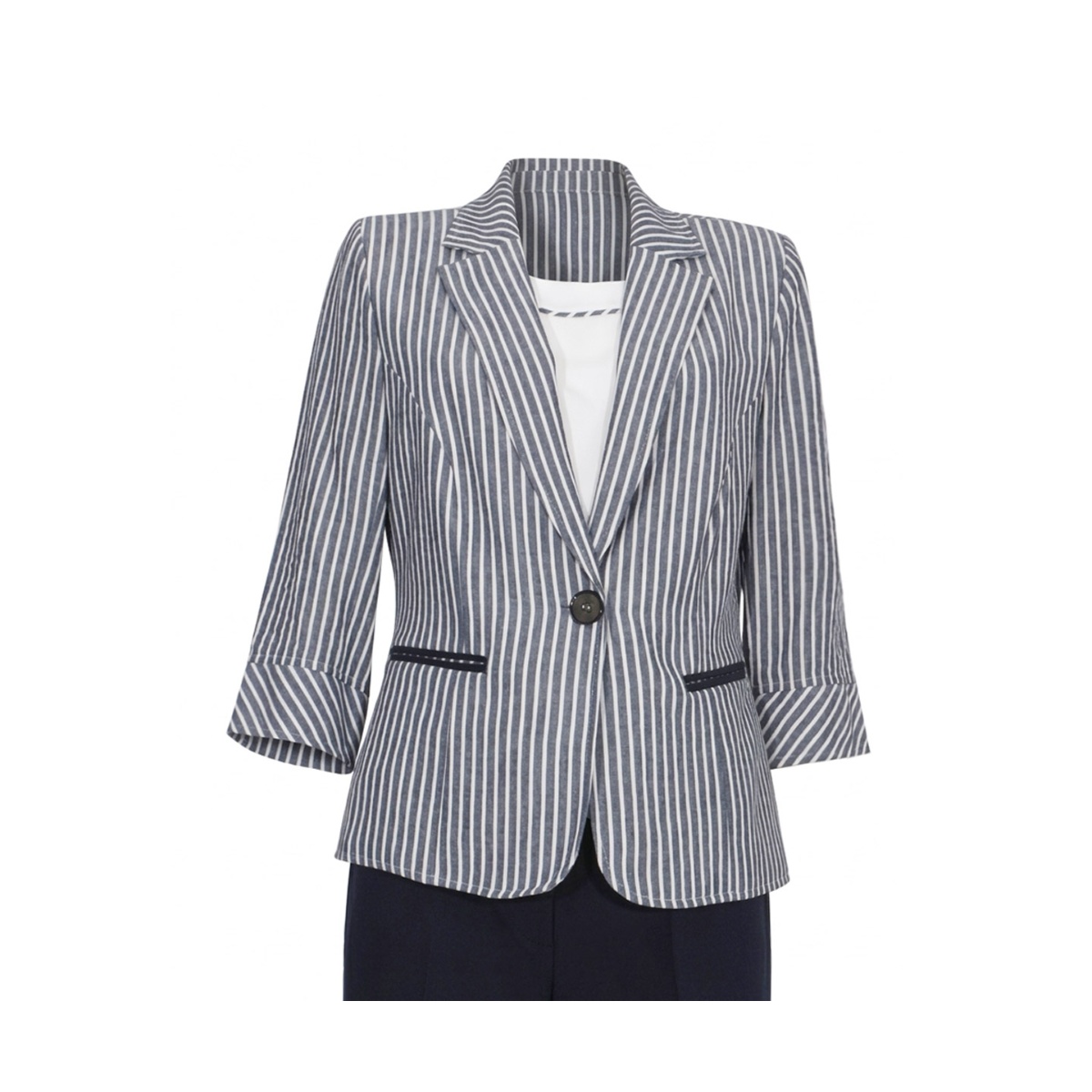 Conjunto Saco Y Pantal&oacute;n Lisos Joces Para Mujer image number null