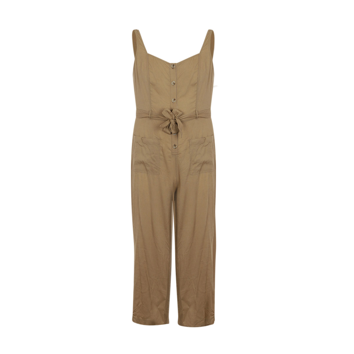 Jumpsuit Tirante Ancho Cuello En U Jeanious Para Mujer Curvy image number null