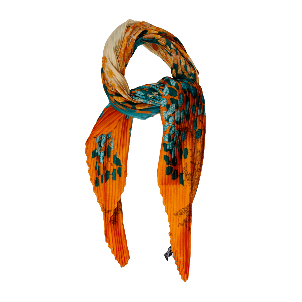 Pa&ntilde;uelo Satinado Plisado Multi Estampado Phi By Philosophy Jr image number null