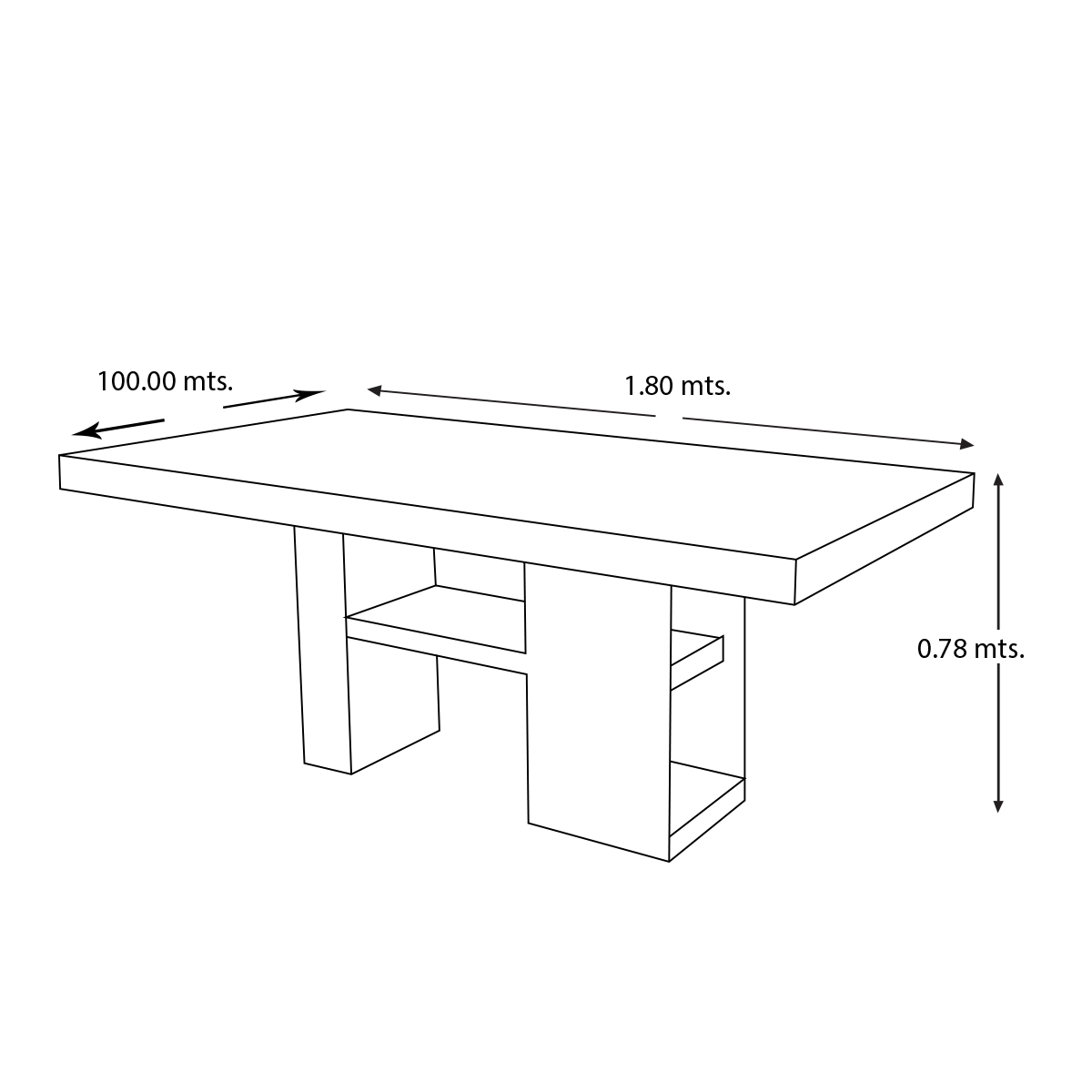 Mesa Rectangular Rodet New Challenge image number null