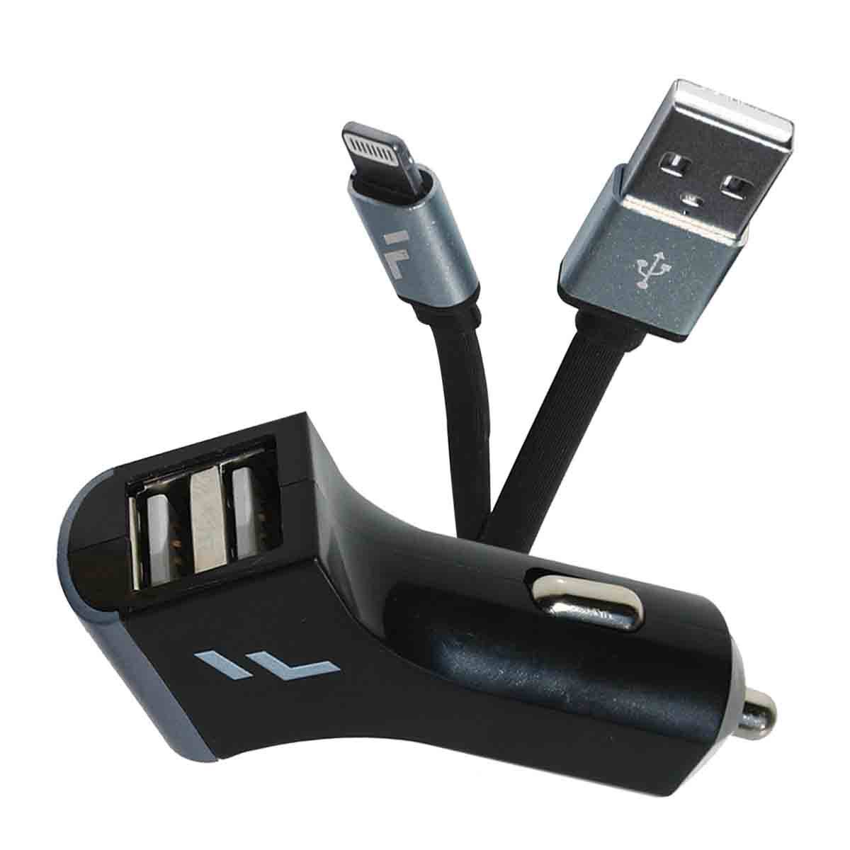 Cargador de Auto Lightning Dorado Forward image number null