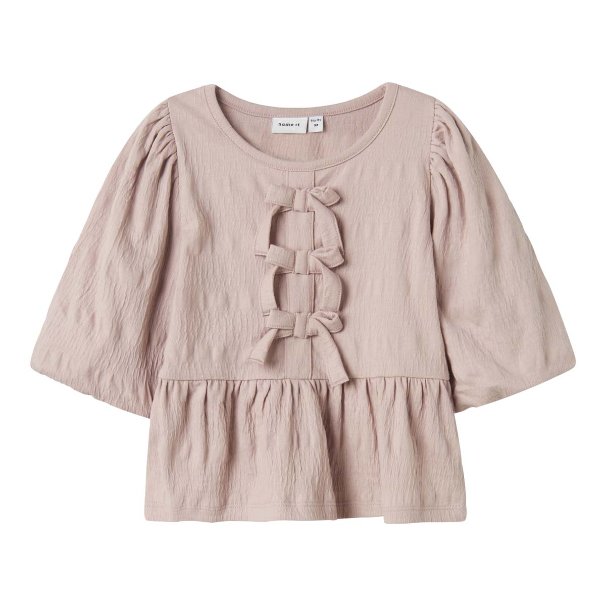 Blusa Manga Corta Con Mo&ntilde;os Name It para Beb&eacute; Ni&ntilde;a image number null