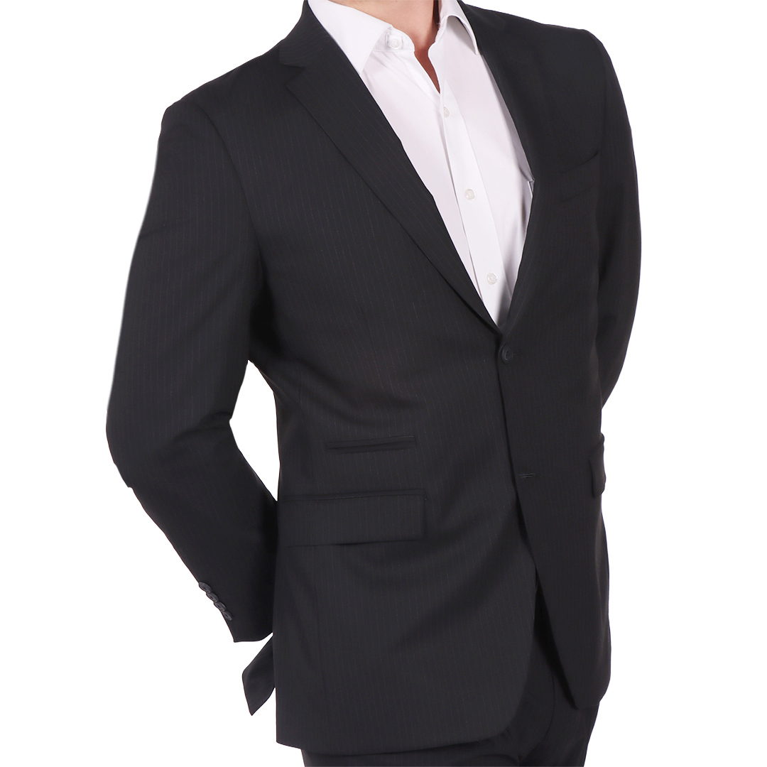 Saco Sastre Rayas Finas Formal De LMENTAL para Hombre image number null