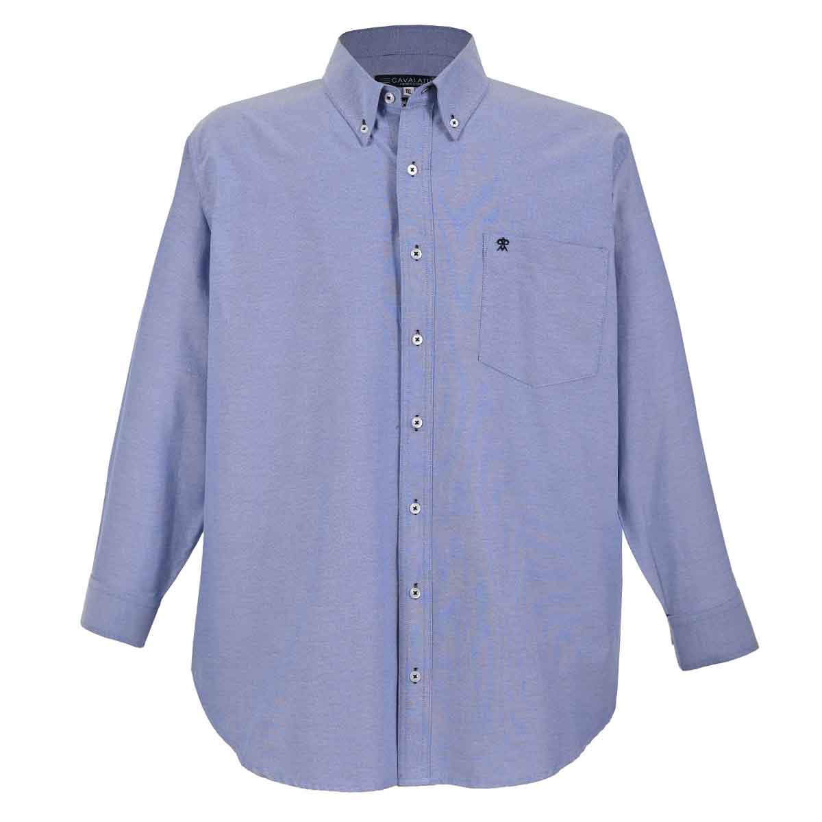 Camisa Lisa Cavalatti Manga Larga para Hombre Plus image number null