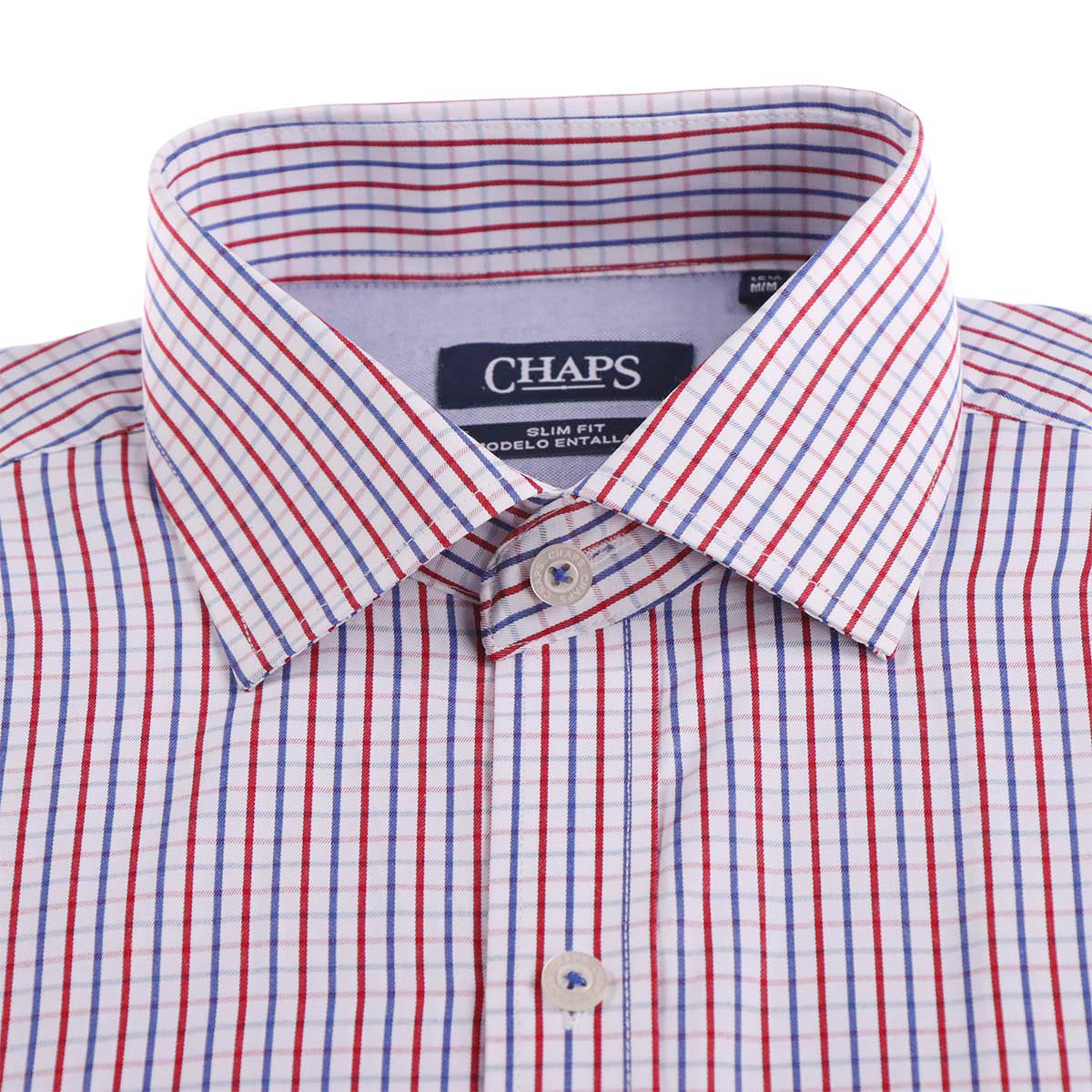 Camisa de Vestir Slim Fit Cuadros CHAPS para Hombre image number null